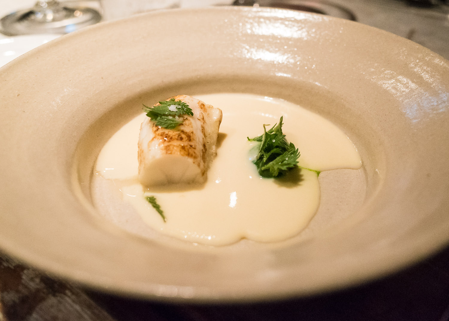 Burbot stew and nettles