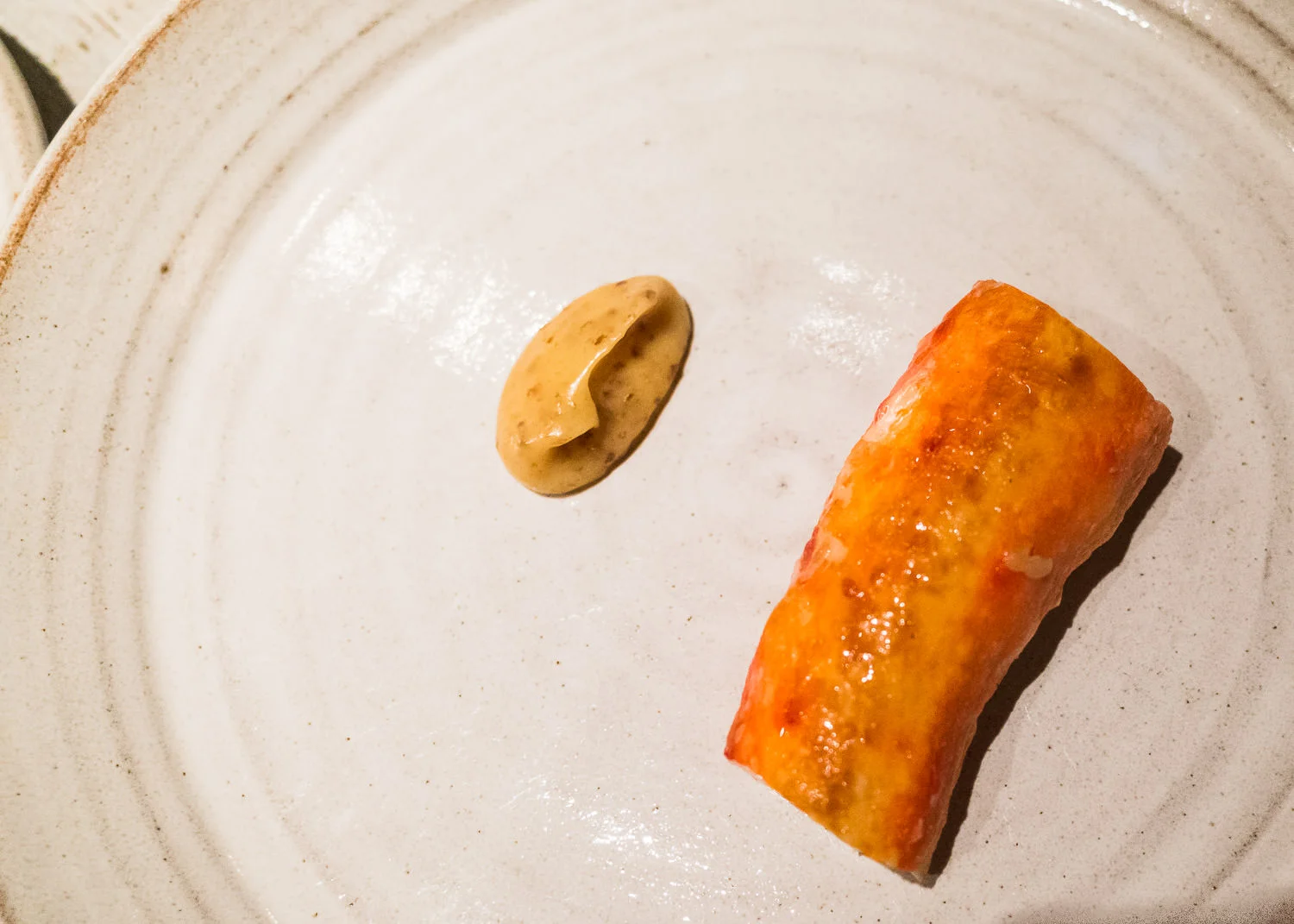 King crab and almost burnt cream