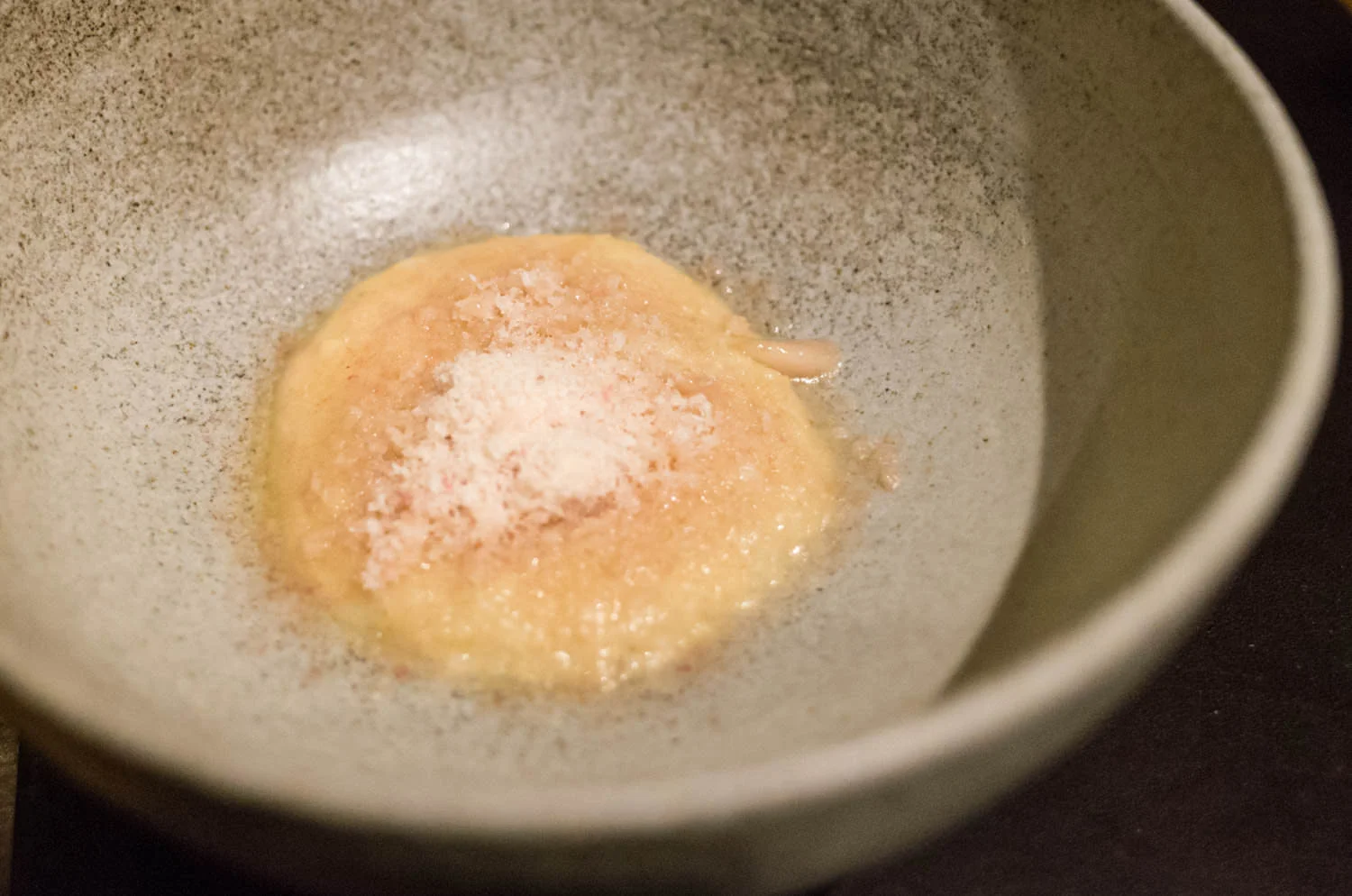 Stichelton, millet and bone marrow