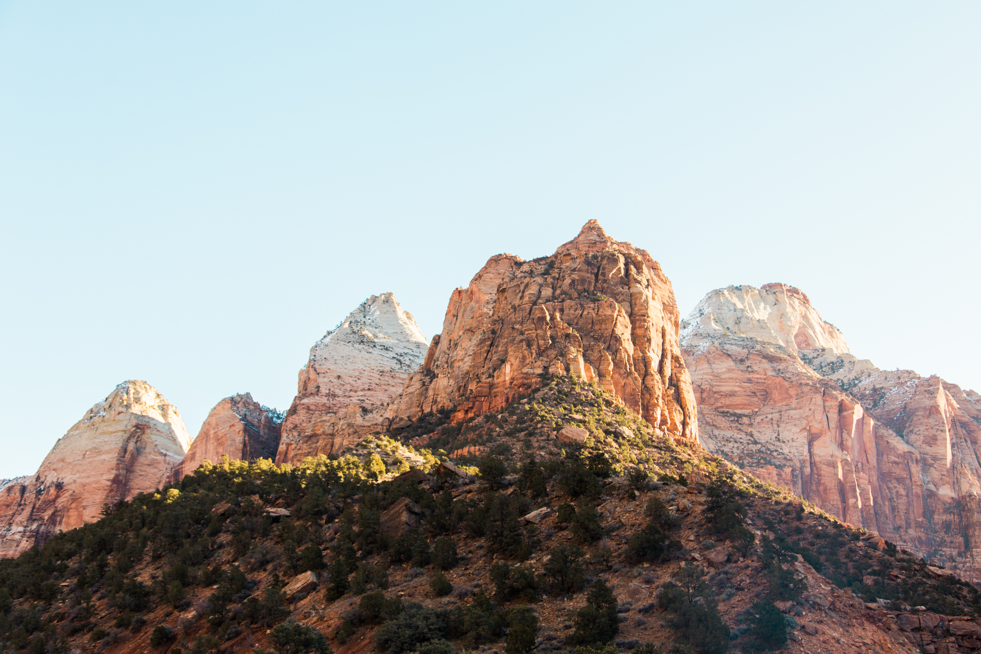 winter in zion national park | www.abbihearne.com