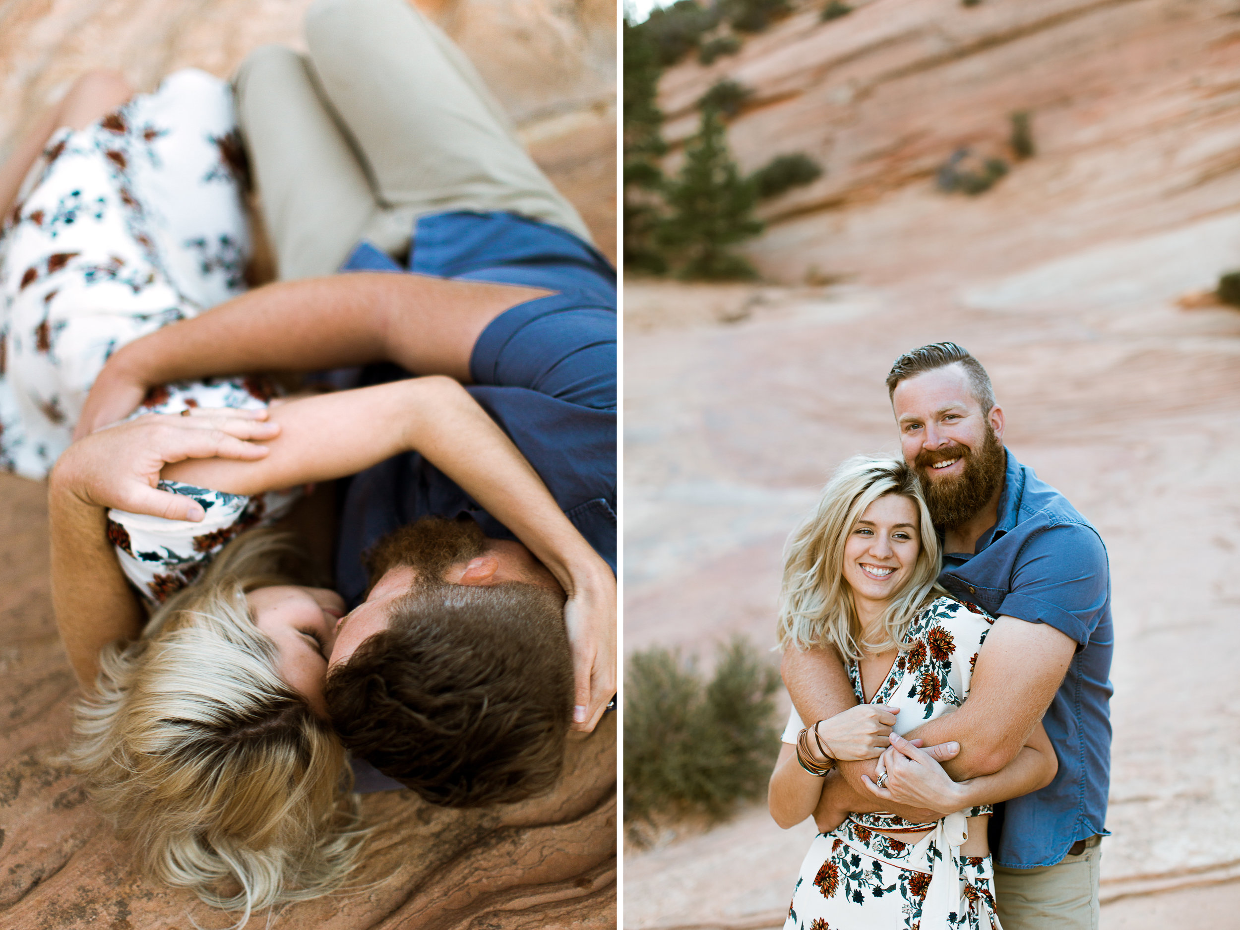 Zion National Park anniversary portrait session // adventure wedding photographer // www.abbihearne.com