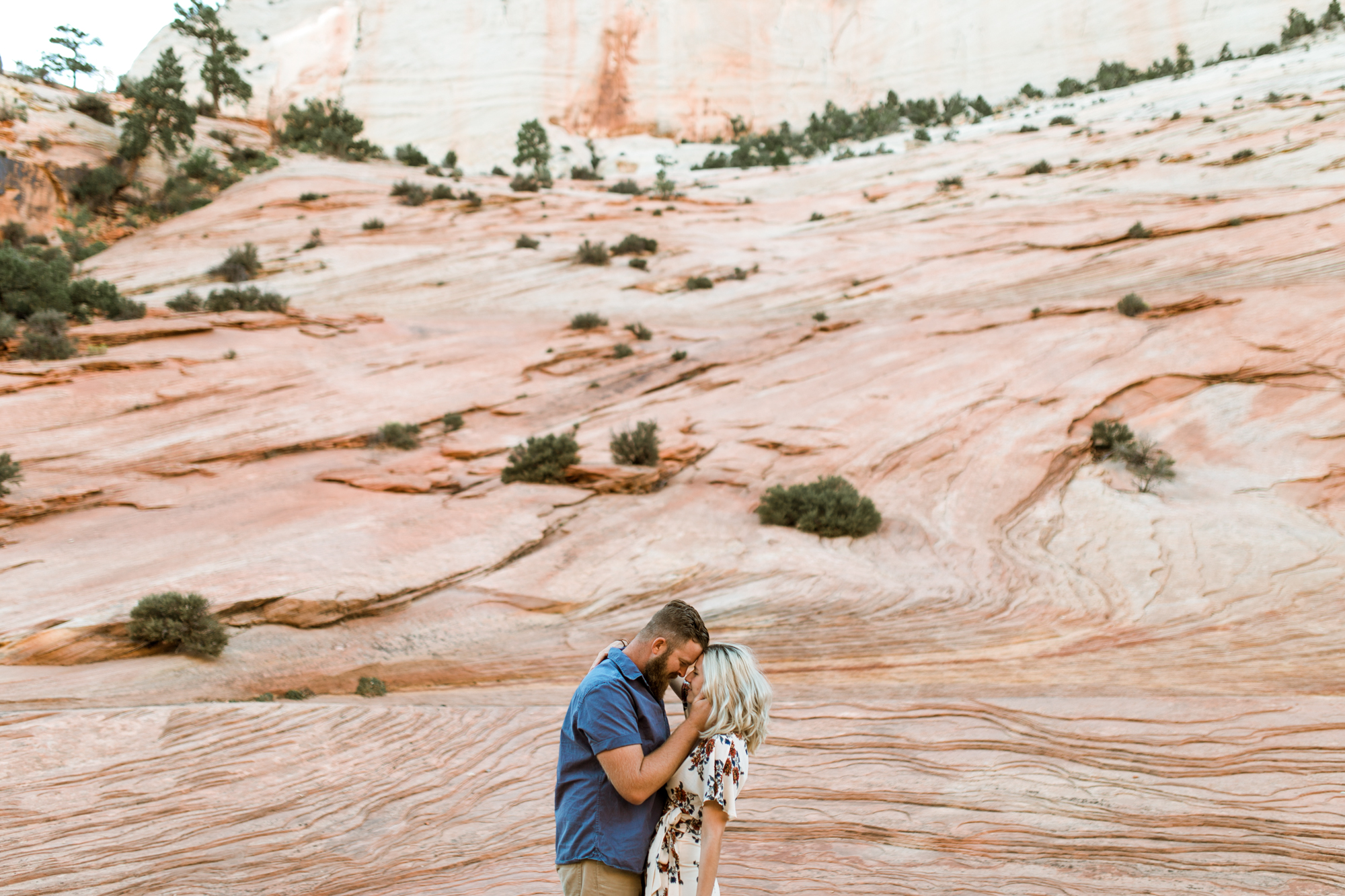 Zion National Park anniversary portrait session // adventure wedding photographer // www.abbihearne.com