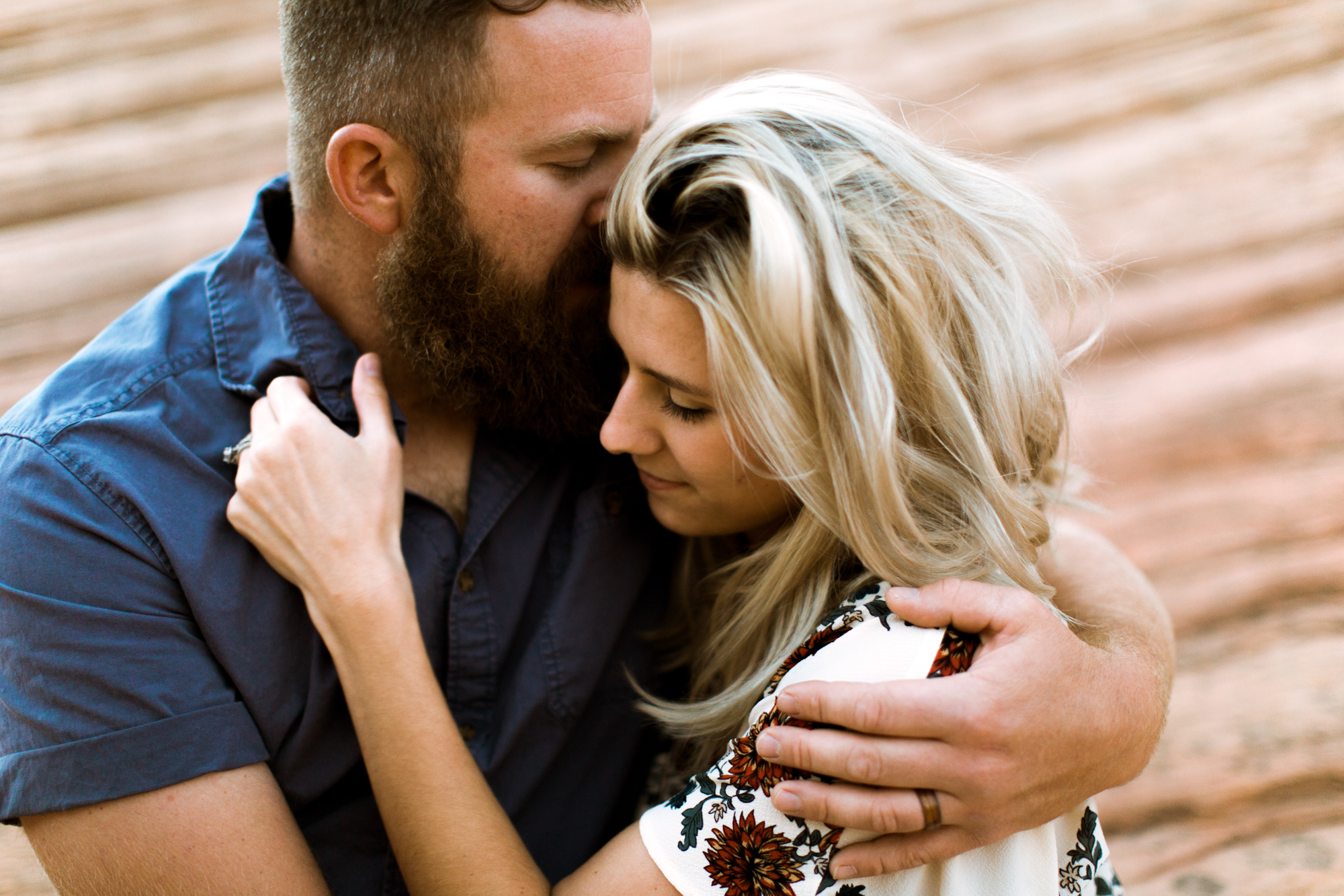 Zion National Park anniversary portrait session // adventure wedding photographer // www.abbihearne.com