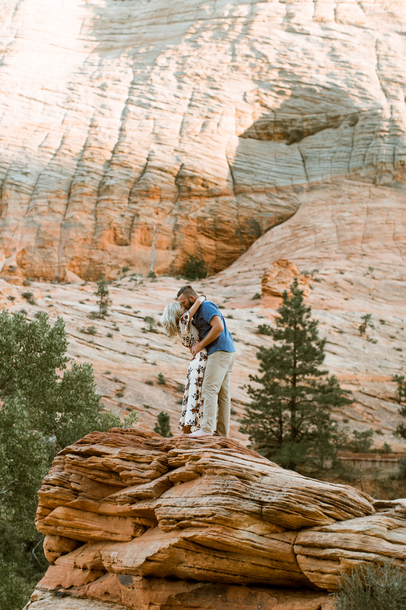 Zion National Park anniversary portrait session // adventure wedding photographer // www.abbihearne.com