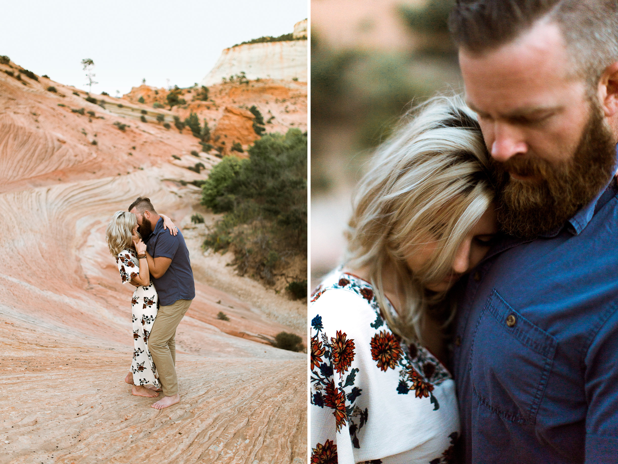 Zion National Park anniversary portrait session // adventure wedding photographer // www.abbihearne.com