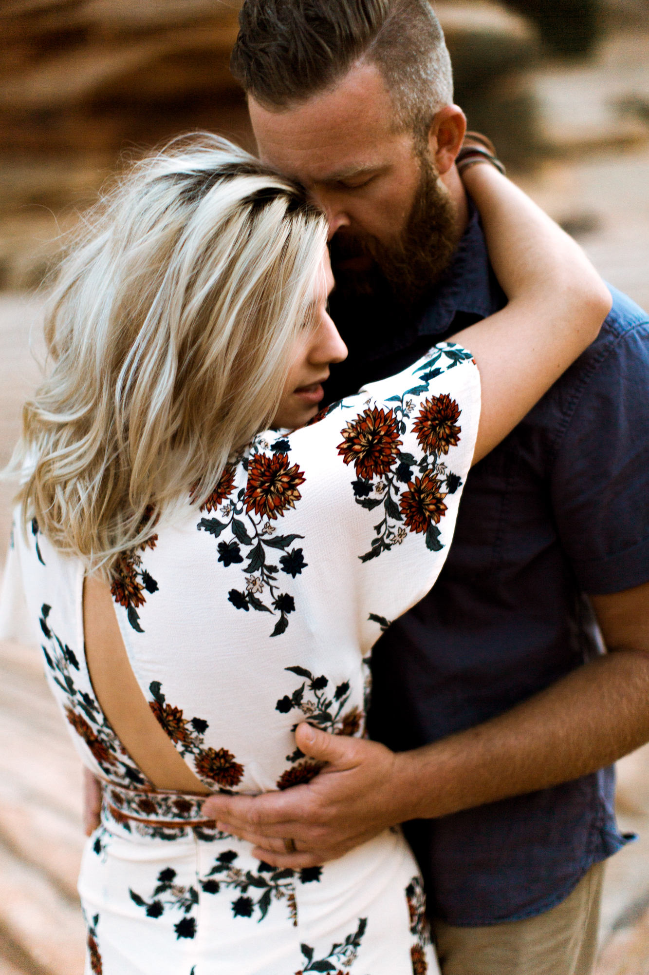 Zion National Park anniversary portrait session // adventure wedding photographer // www.abbihearne.com