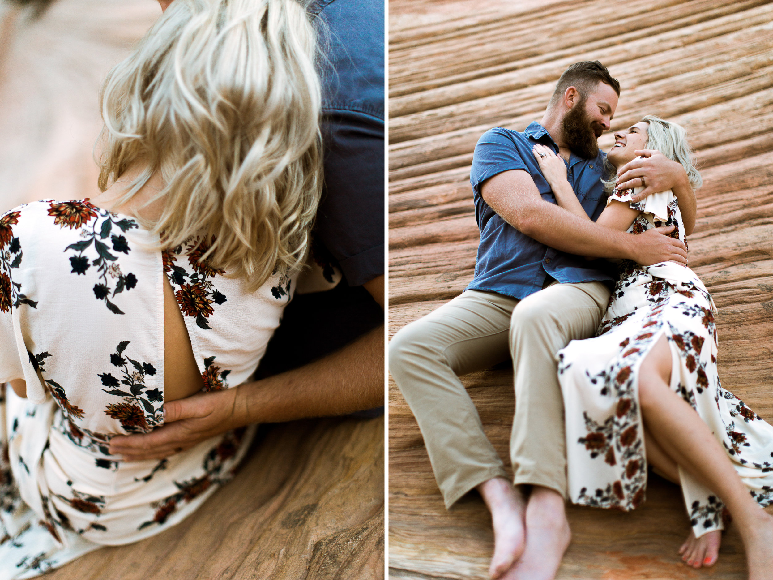 Zion National Park anniversary portrait session // adventure wedding photographer // www.abbihearne.com