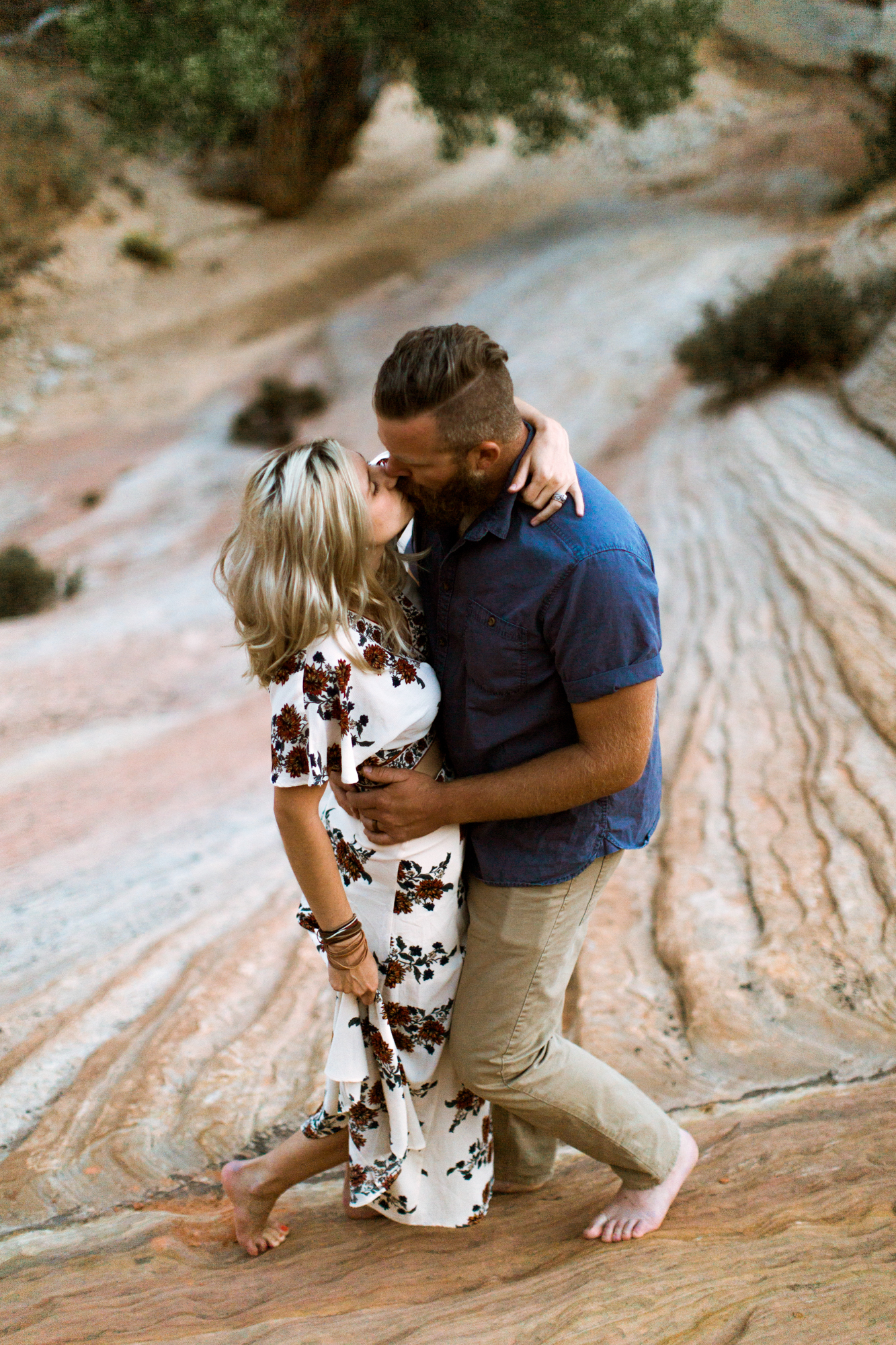 Zion National Park anniversary portrait session // adventure wedding photographer // www.abbihearne.com