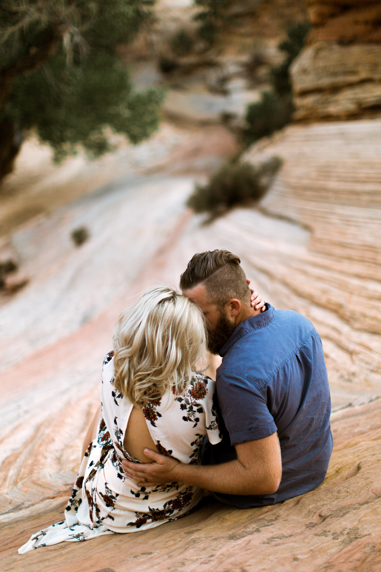 Zion National Park anniversary portrait session // adventure wedding photographer // www.abbihearne.com