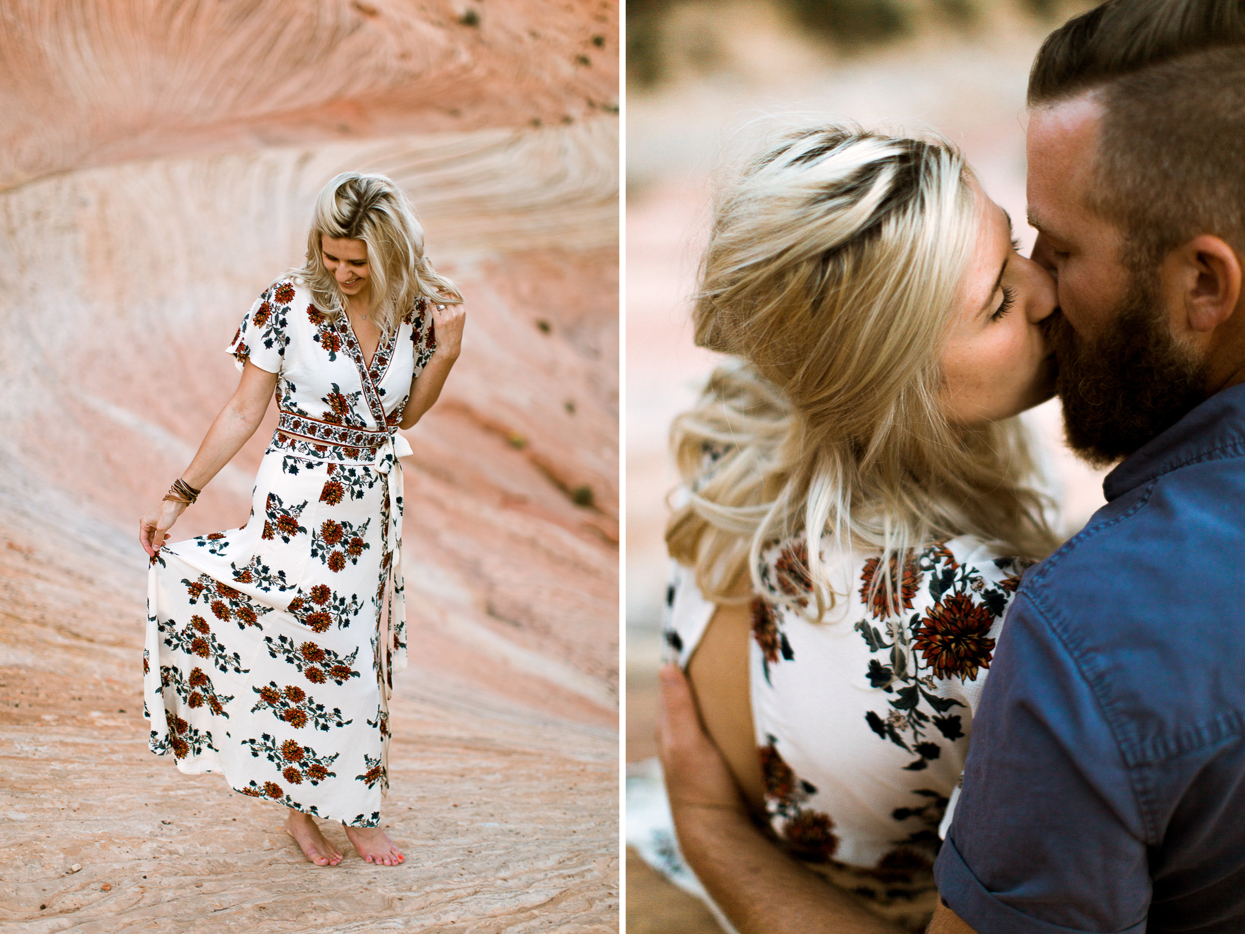 Zion National Park anniversary portrait session // adventure wedding photographer // www.abbihearne.com