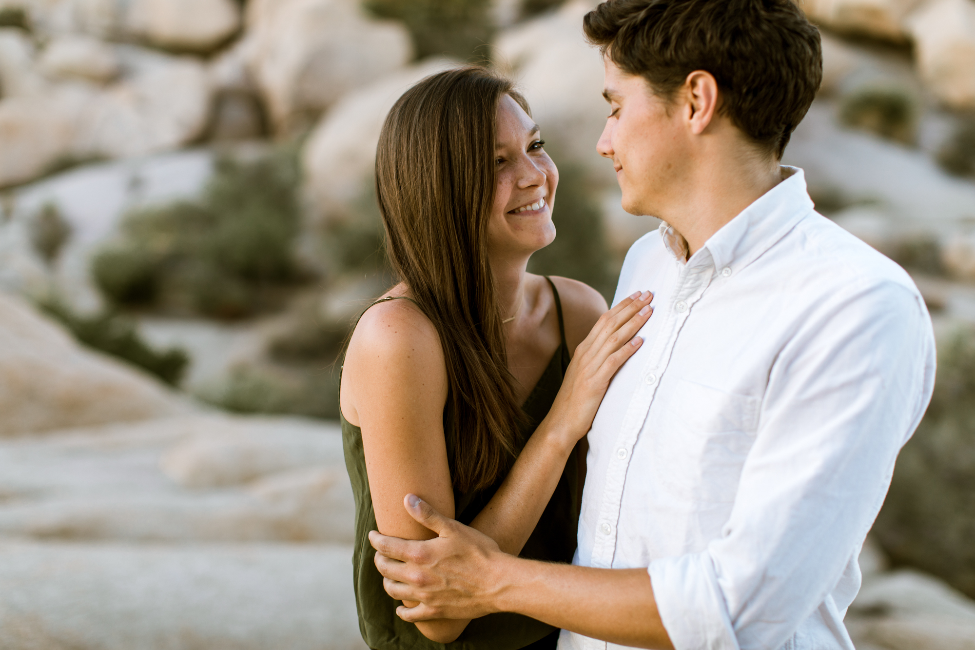 Joshua Tree National Park adventure portrait session // adventure wedding photographer // www.abbihearne.com