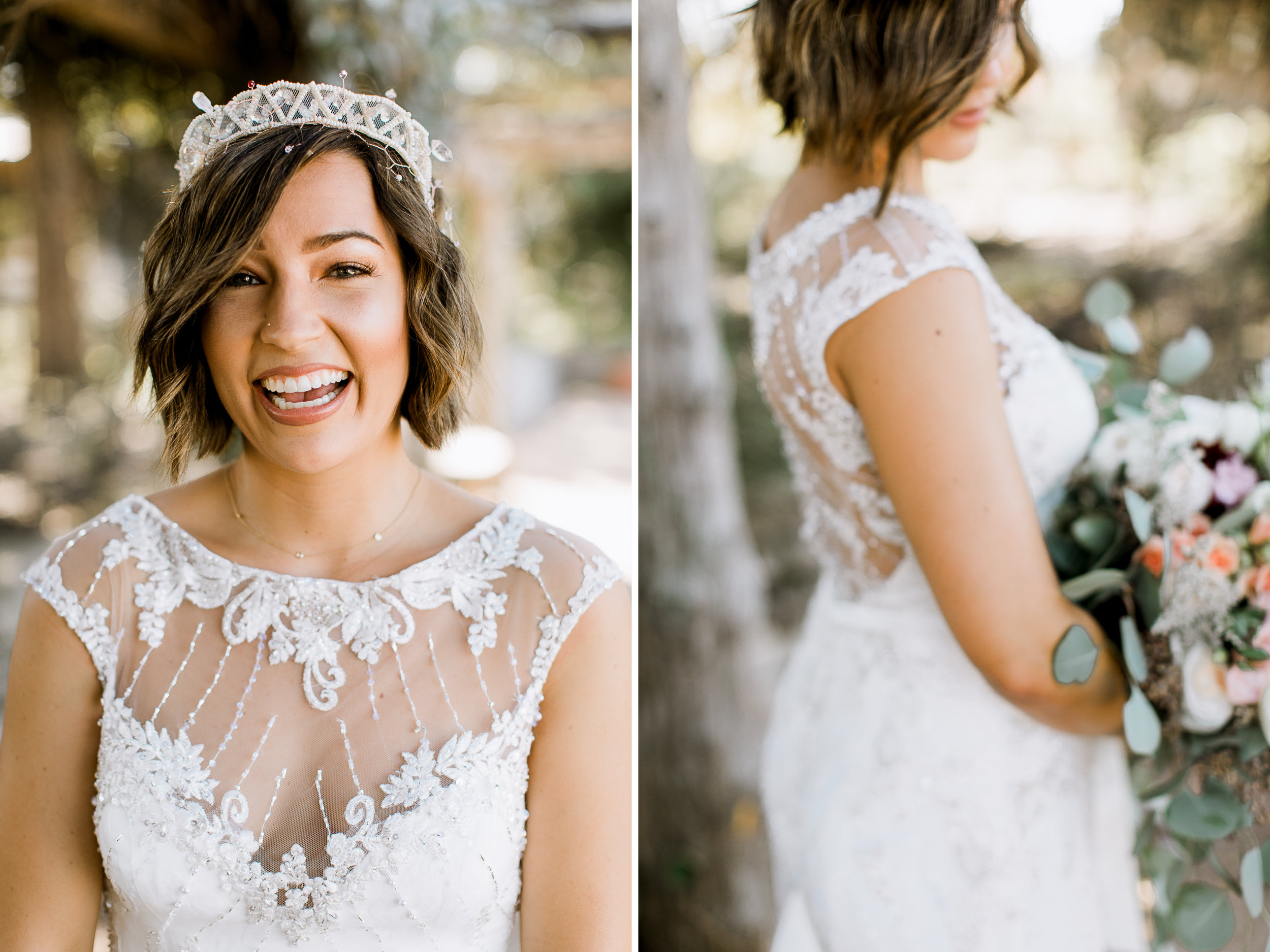 hipster bride // Fall Garden party wedding at Lady Bird Johnson Wildflower Center // austin, texas wedding photographer // www.abbihearne.com