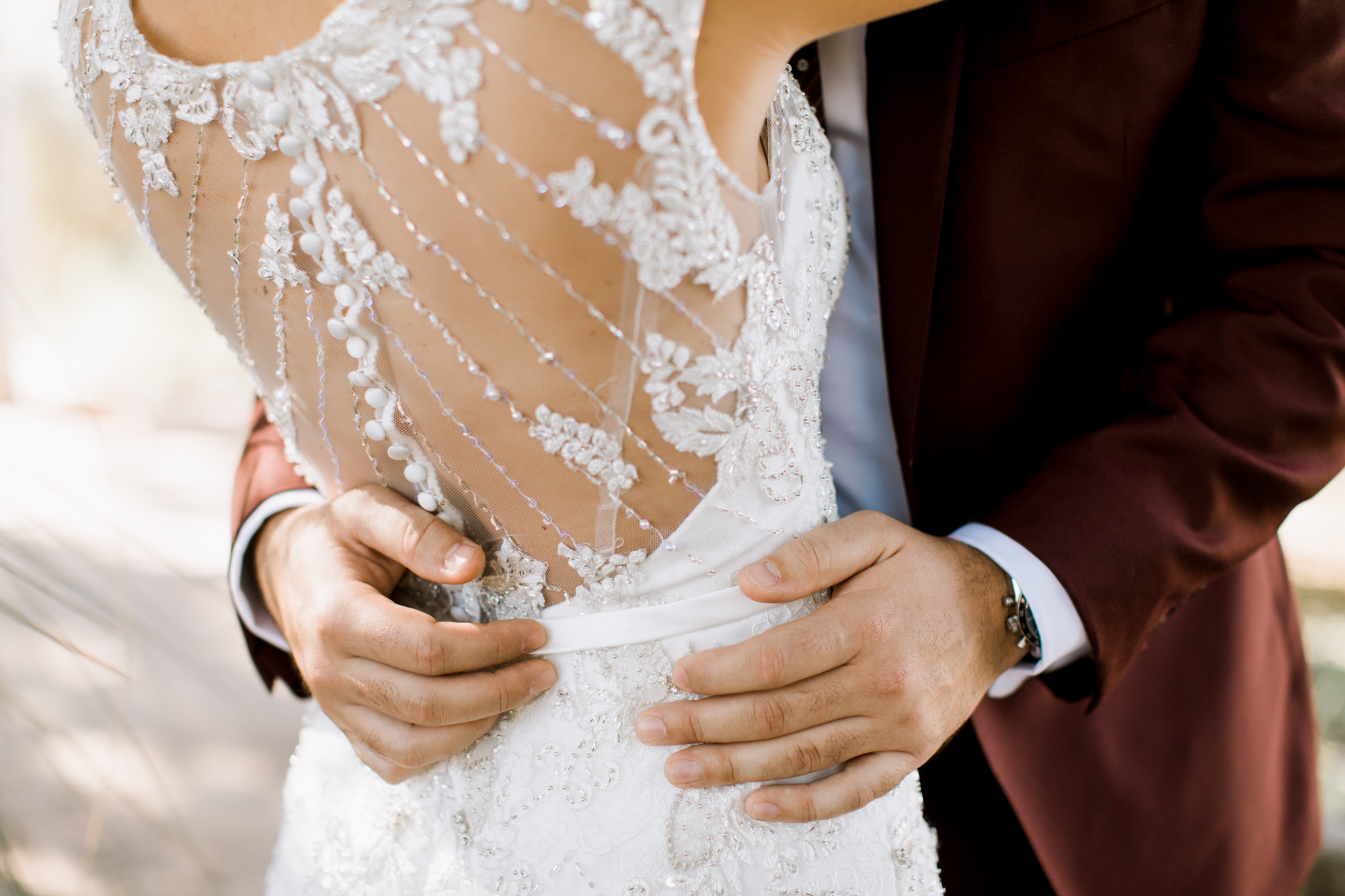hipster bride & groom // Fall Garden party wedding at Lady Bird Johnson Wildflower Center // austin, texas wedding photographer // www.abbihearne.com