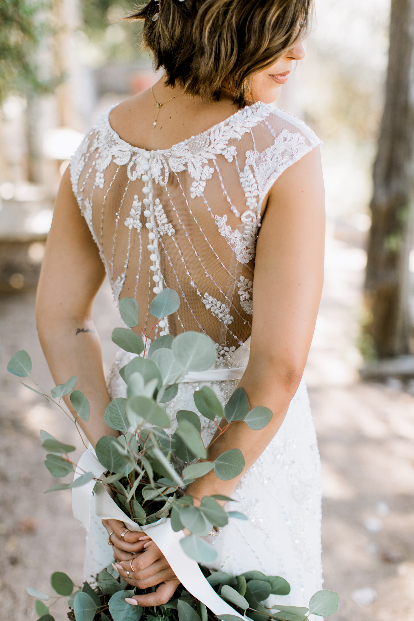 hipster bride // Fall Garden party wedding at Lady Bird Johnson Wildflower Center // austin, texas wedding photographer // www.abbihearne.com