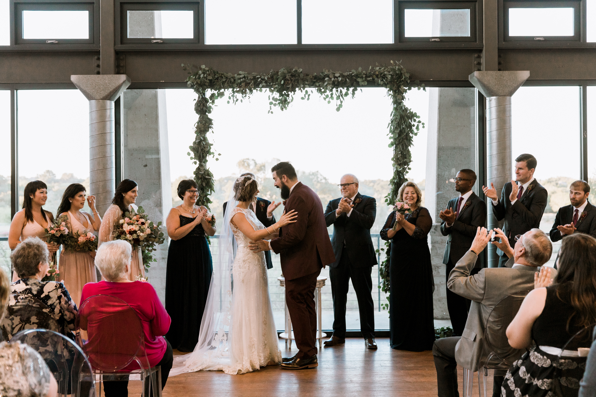 Fall Garden party wedding at Lady Bird Johnson Wildflower Center // austin, texas wedding photographer // www.abbihearne.com