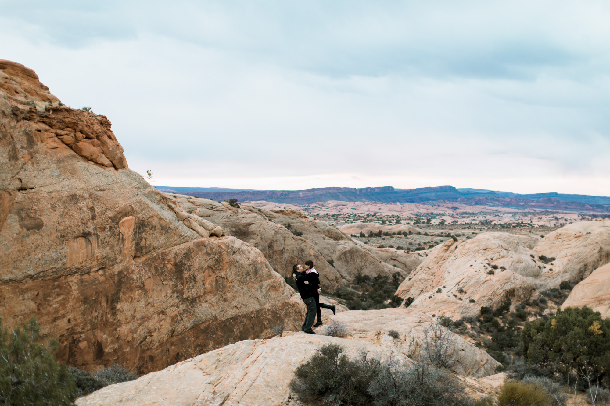 moab mountain + desert engagement session // utah adventure wedding photographer // www.abbihearne.com