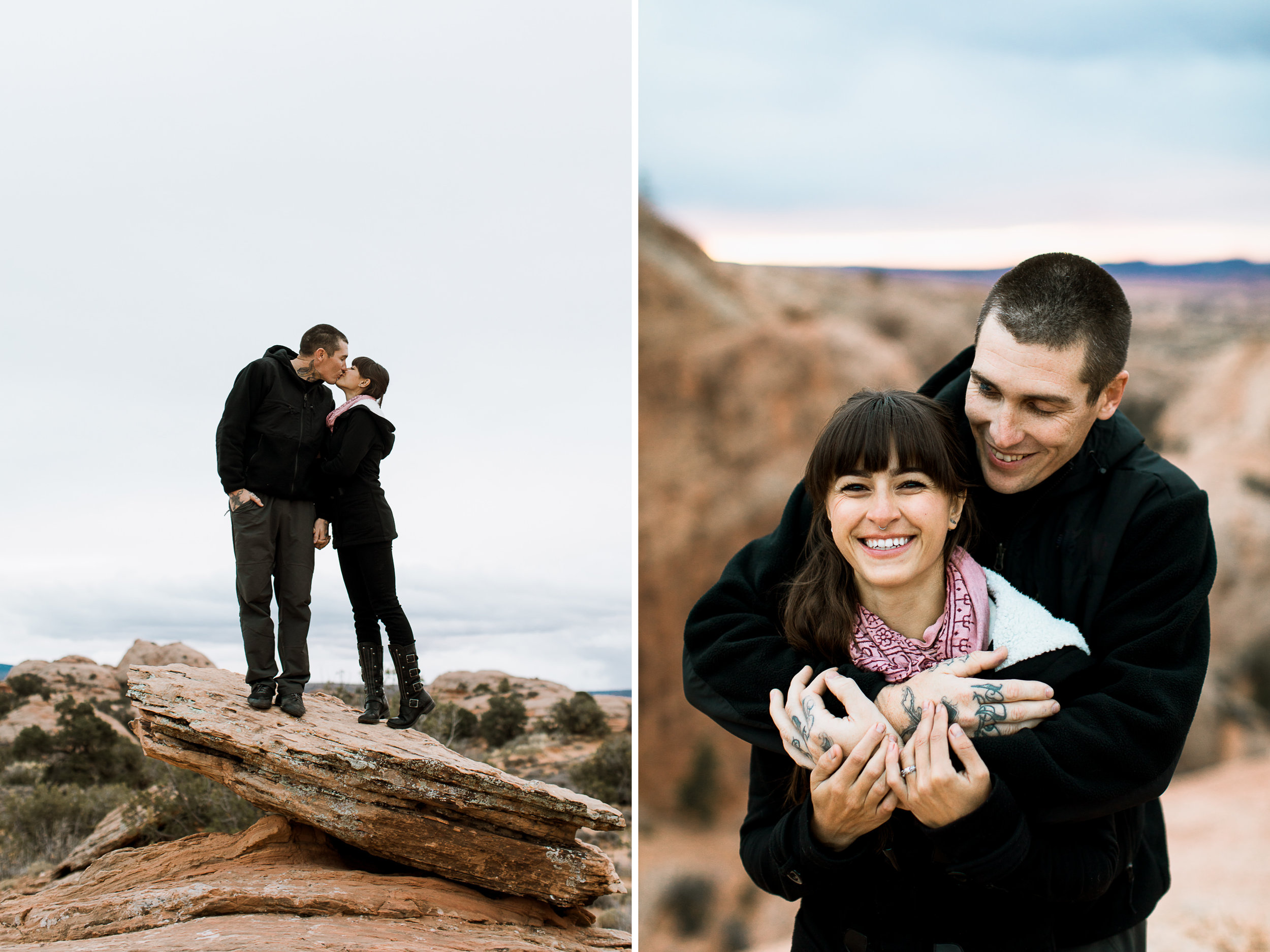 moab mountain + desert engagement session // utah adventure wedding photographer // www.abbihearne.com