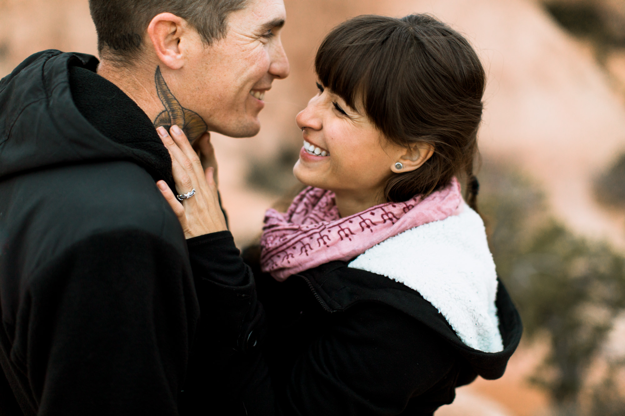 moab mountain + desert engagement session // utah adventure wedding photographer // www.abbihearne.com