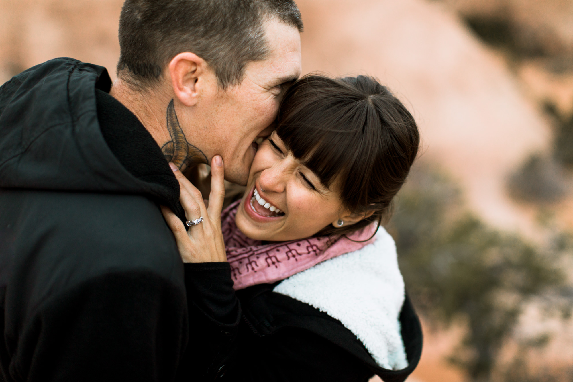 moab mountain + desert engagement session // utah adventure wedding photographer // www.abbihearne.com