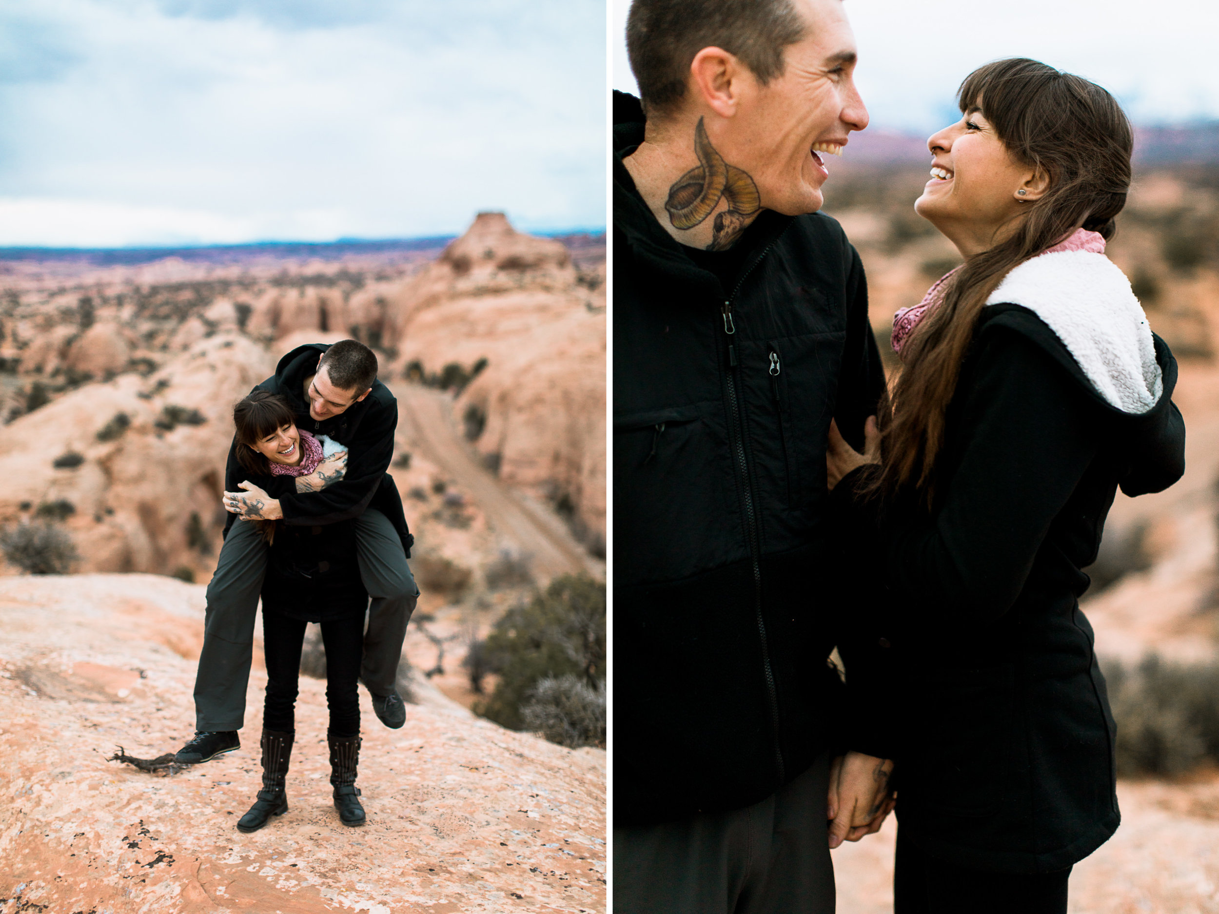 moab mountain + desert engagement session // utah adventure wedding photographer // www.abbihearne.com