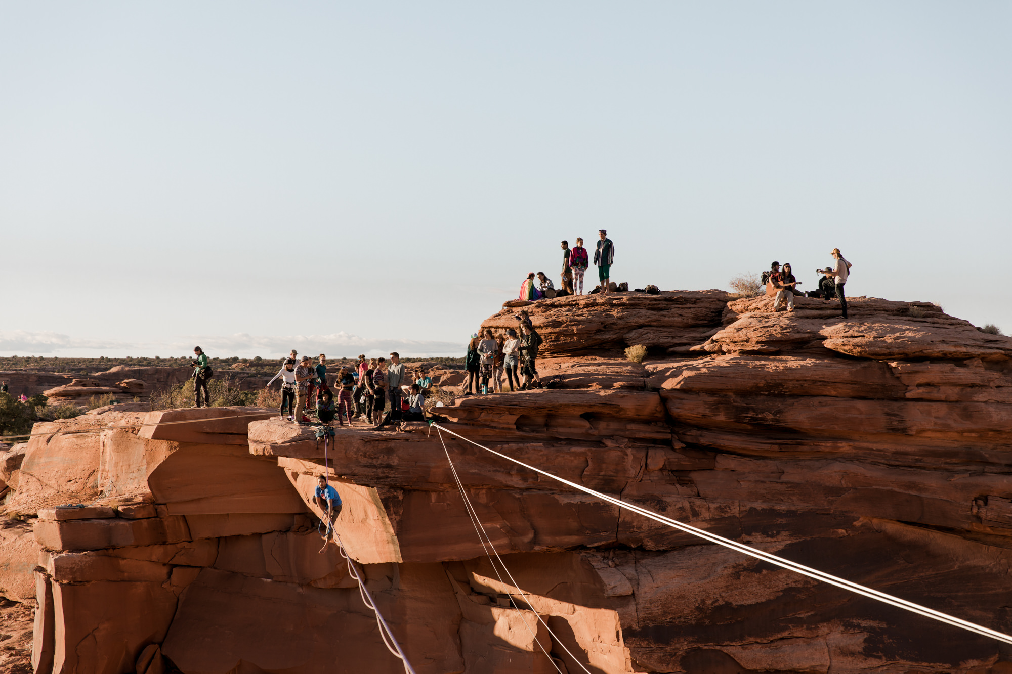 BASE jumping, Highlining, and Rock Climbing in Moab, Utah // extreme sports adventure photography // GGBY + Turkey Boogie 2016 // www.abbihearne.com