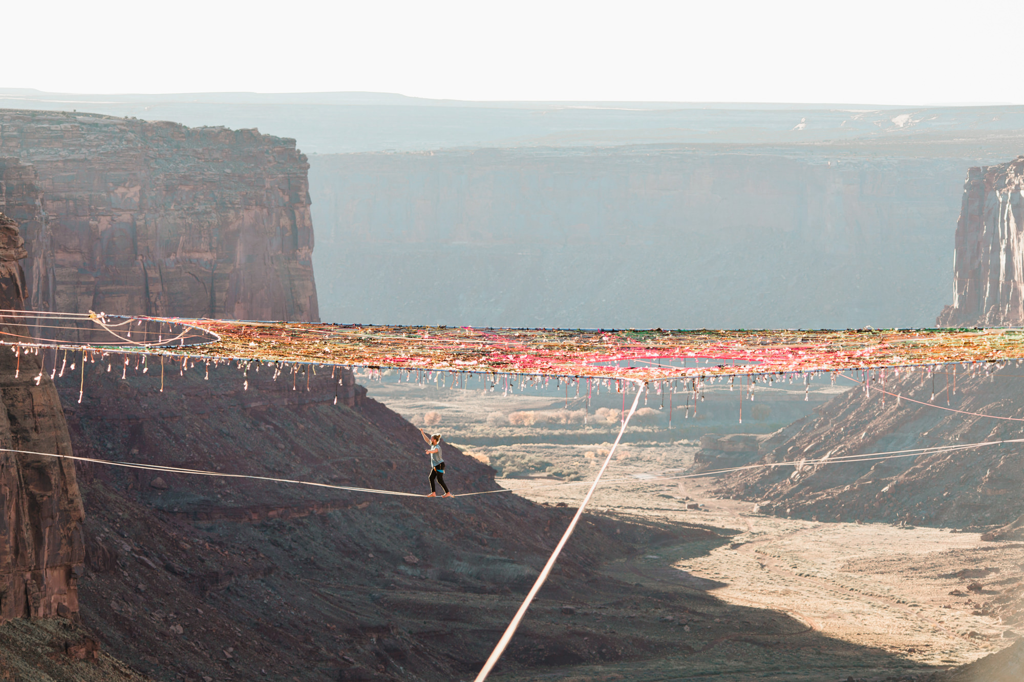 BASE jumping, Highlining, and Rock Climbing in Moab, Utah // extreme sports adventure photography // GGBY + Turkey Boogie 2016 // www.abbihearne.com