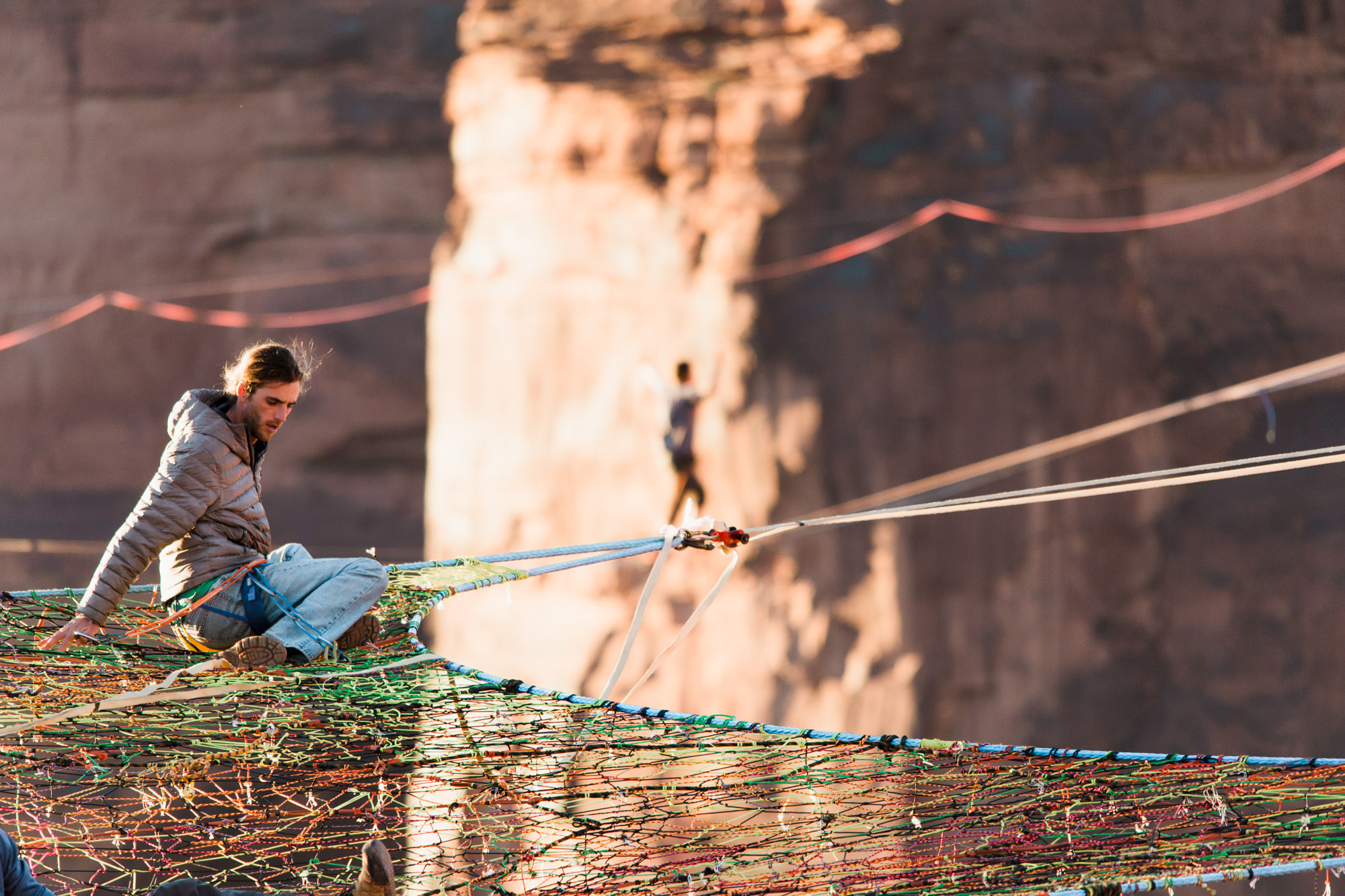 BASE jumping, Highlining, and Rock Climbing in Moab, Utah // extreme sports adventure photography // GGBY + Turkey Boogie 2016 // www.abbihearne.com