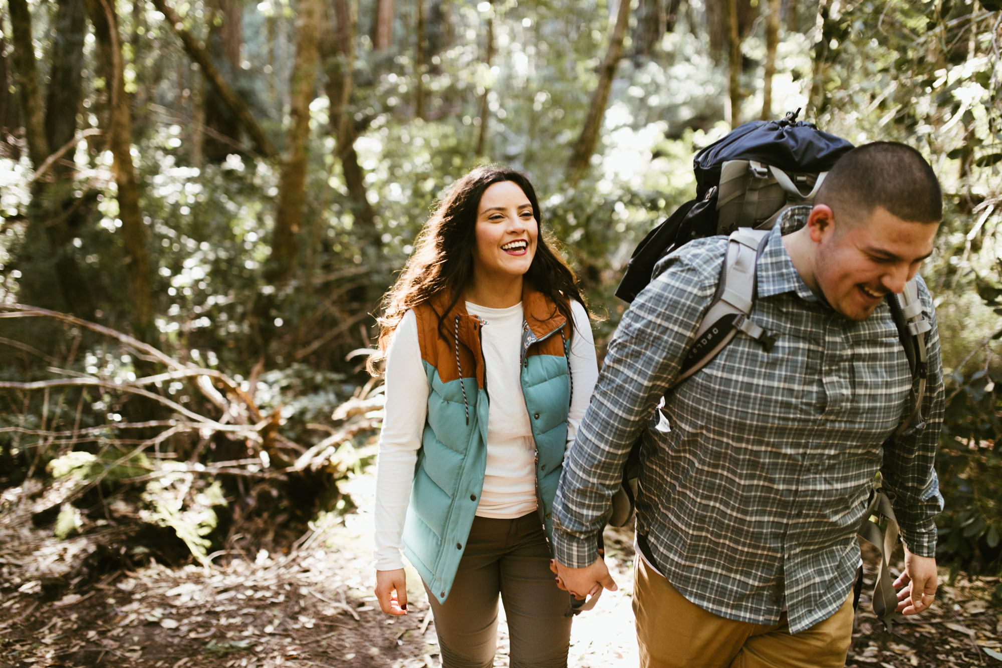 california redwood forest elopement // adventure wedding photographer // boho free people bride // www.abbihearne.com