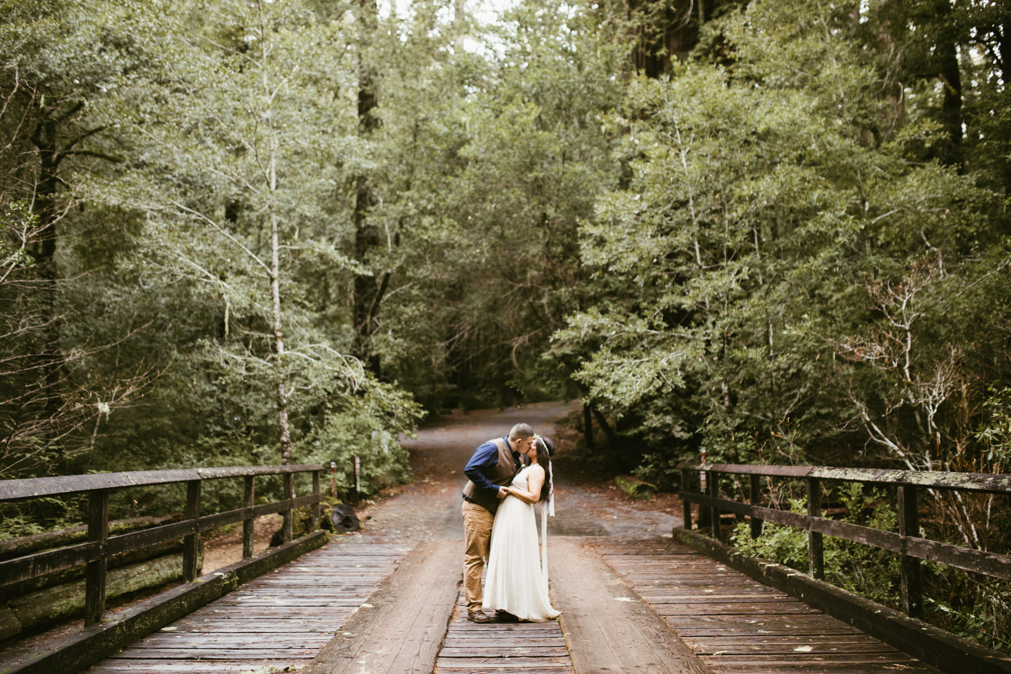 california redwood forest elopement // adventure wedding photographer // boho free people bride // www.abbihearne.com