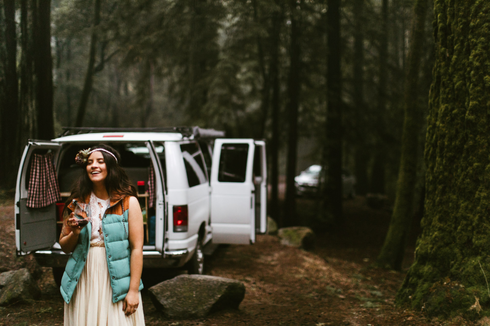 california redwood forest elopement // adventure wedding photographer // boho free people bride // www.abbihearne.com