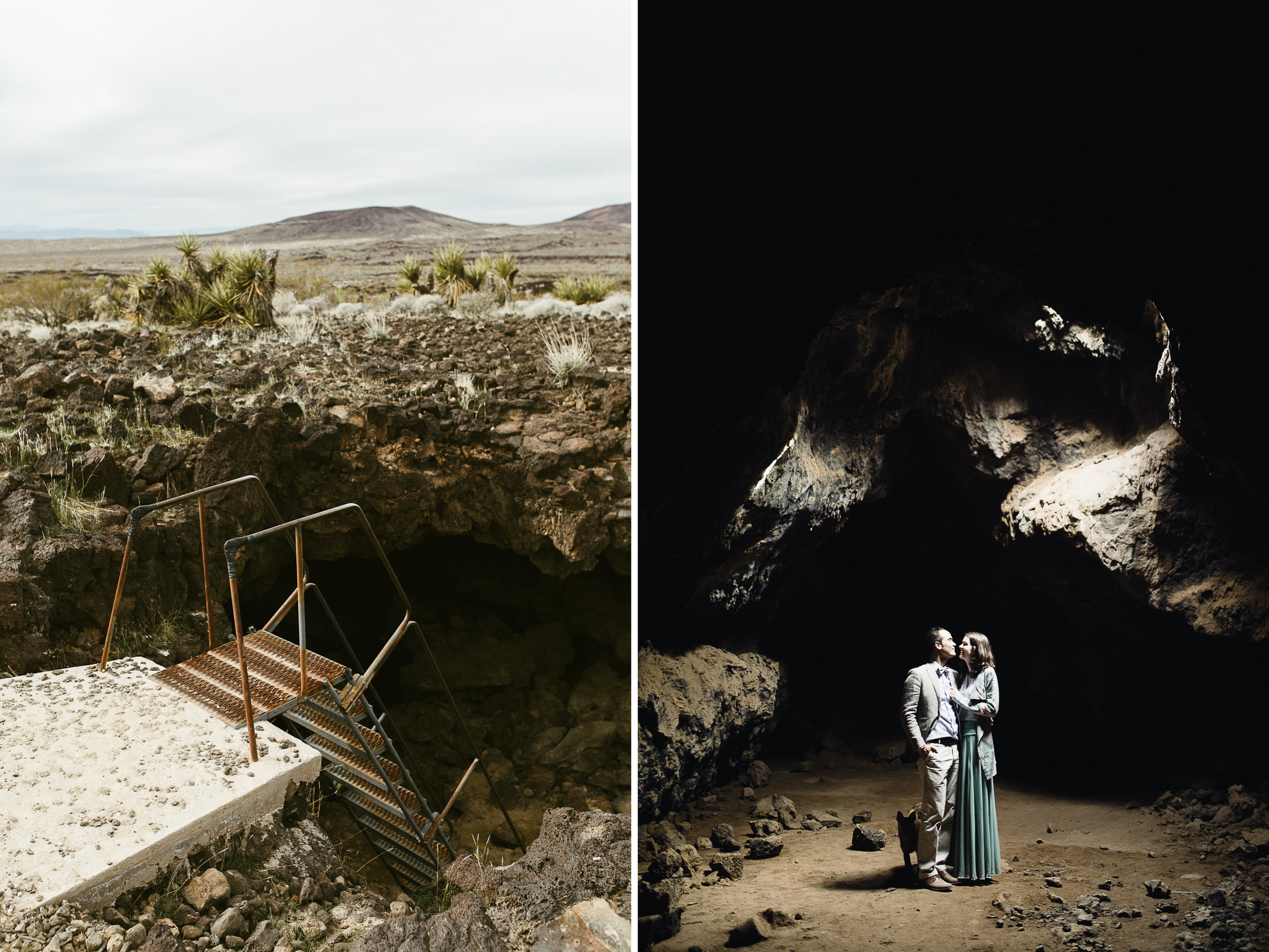 lava tube + joshua tree + granite pass engagement session // mojave national preserve // california wedding photographer // www.abbihearne.com