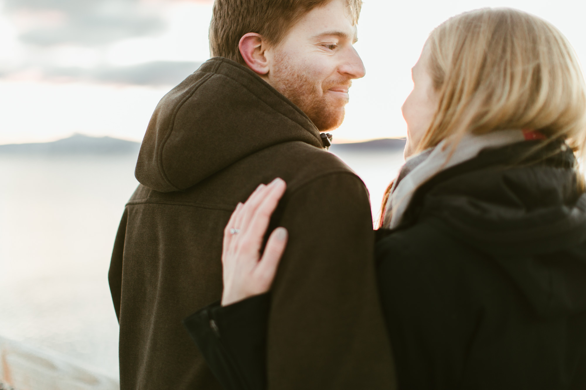 snowy lake tahoe engagement photos // california wedding photographer // www.abbihearne.com