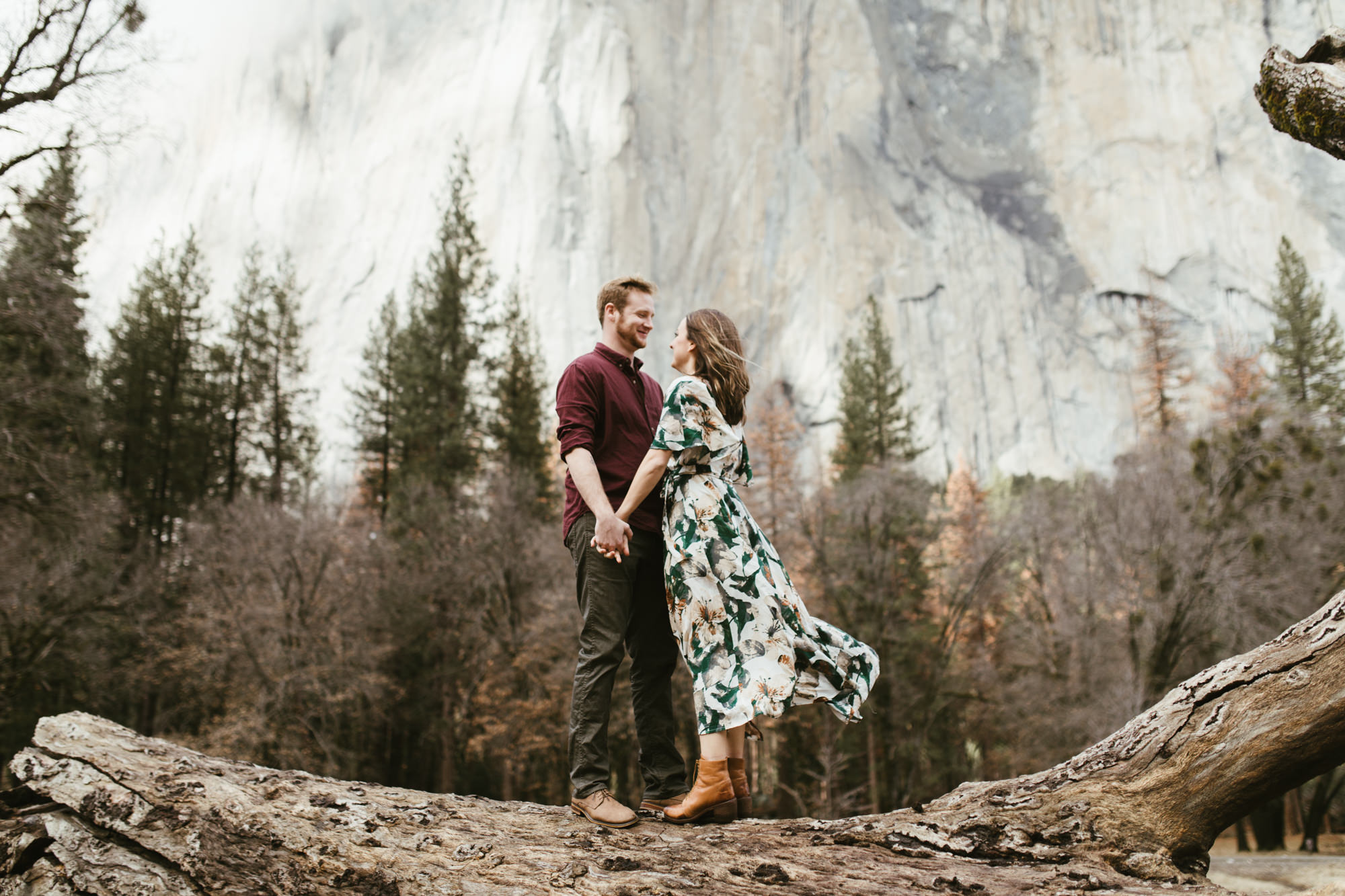 adventure engagement photo session in yosemite national park // california wedding and elopement photographer // www.abbihearne.com