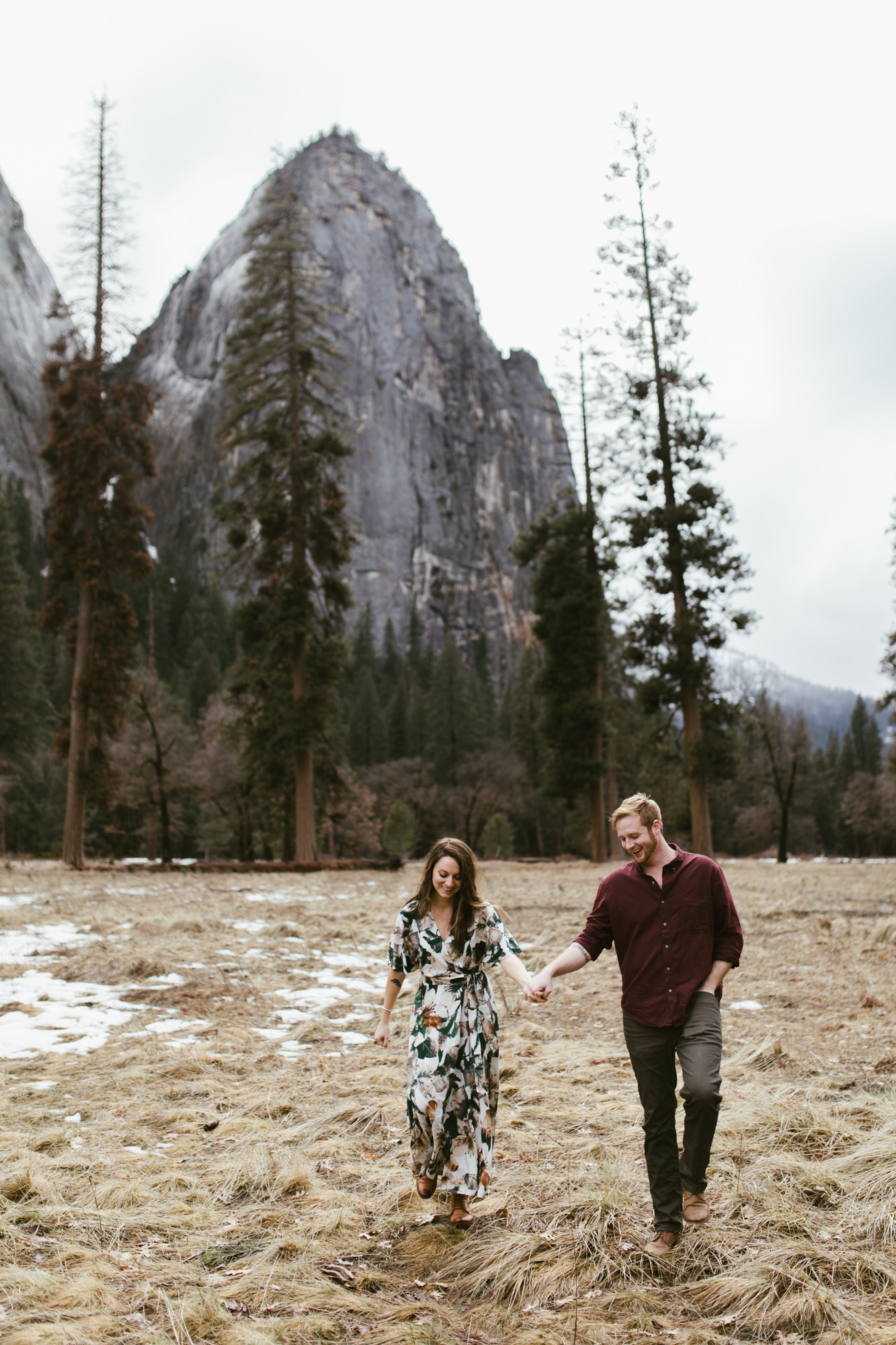 adventure engagement photo session in yosemite national park // california wedding and elopement photographer // www.abbihearne.com