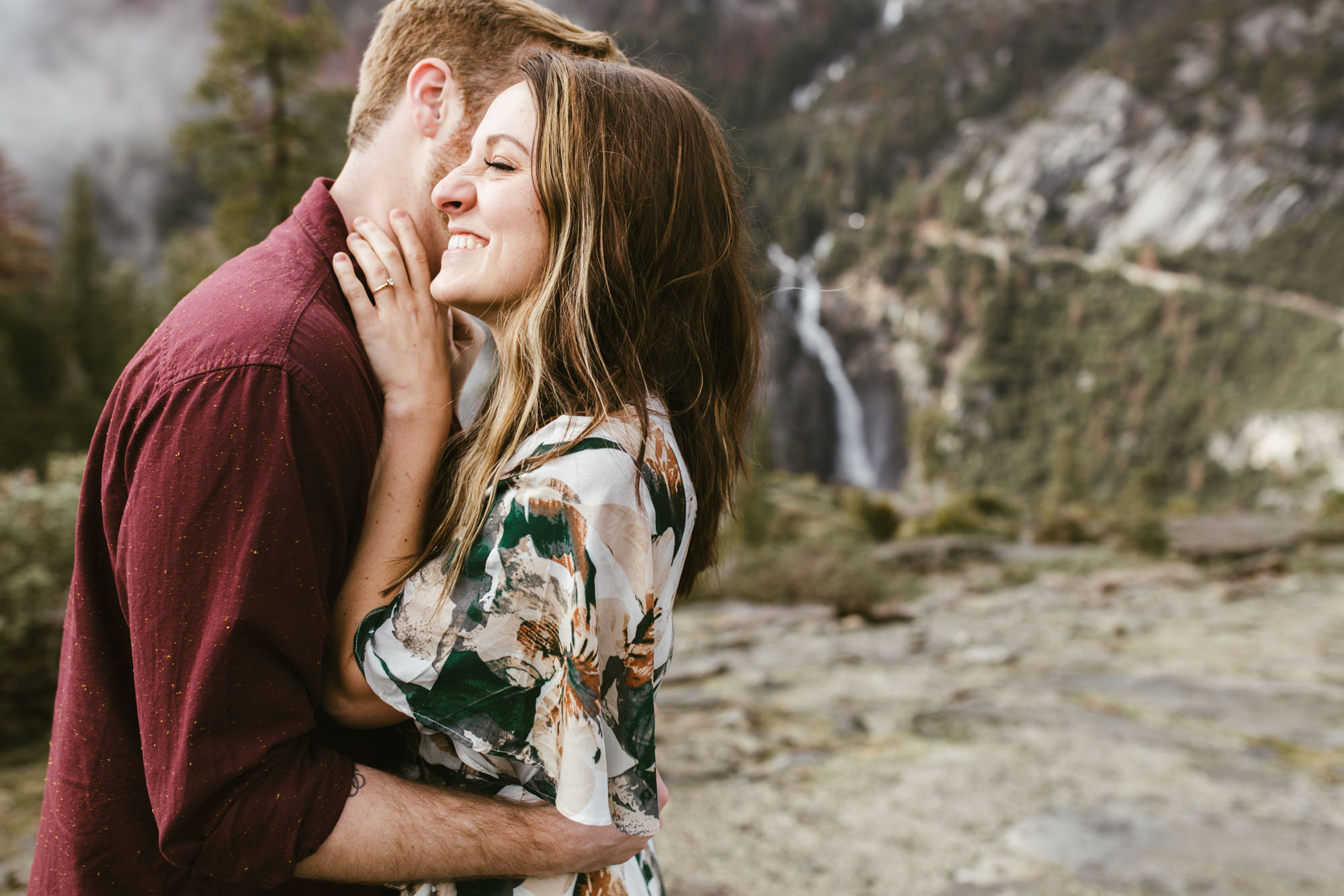 adventure engagement photo session in yosemite national park // california wedding and elopement photographer // www.abbihearne.com