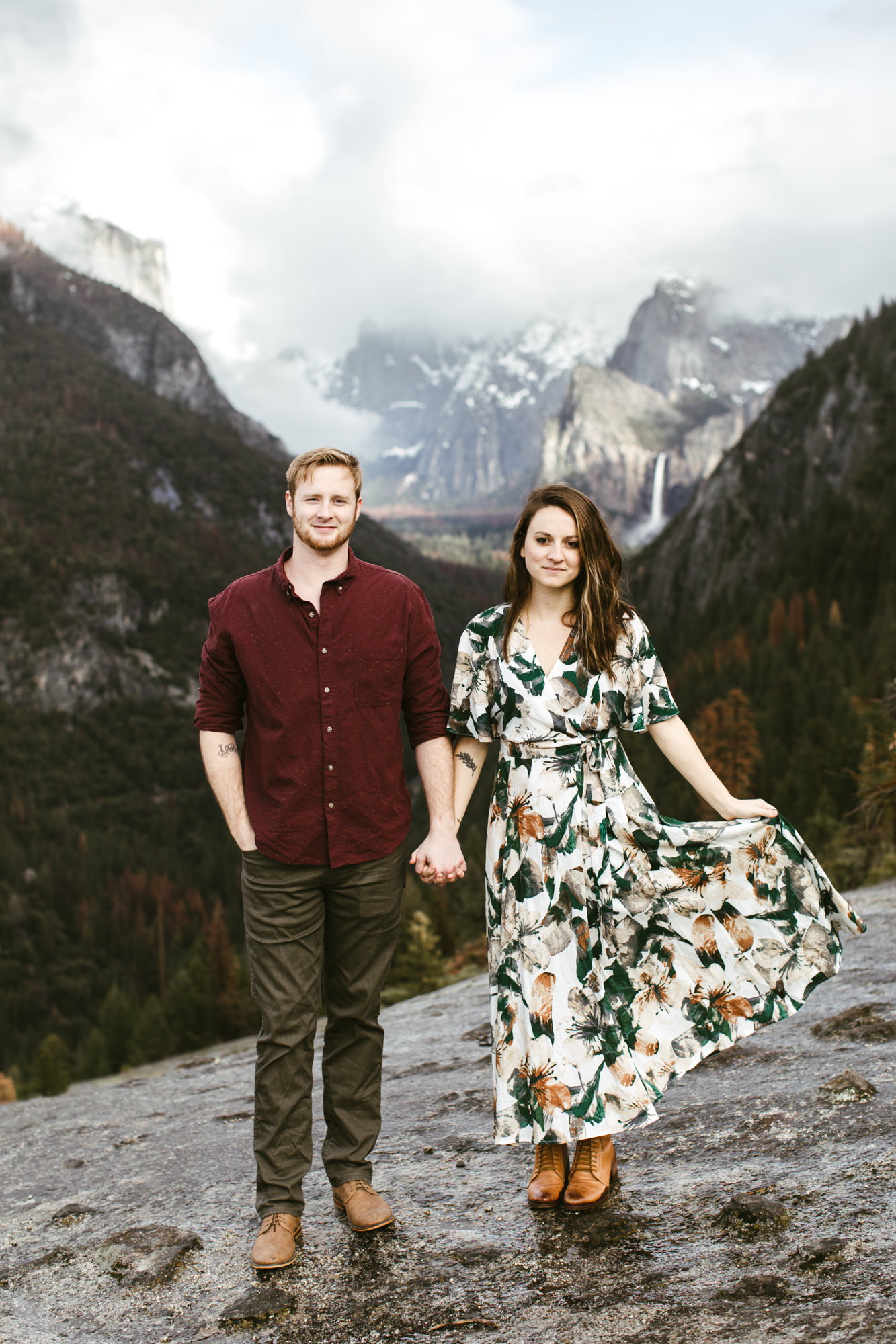 adventure engagement photo session in yosemite national park // california wedding and elopement photographer // www.abbihearne.com