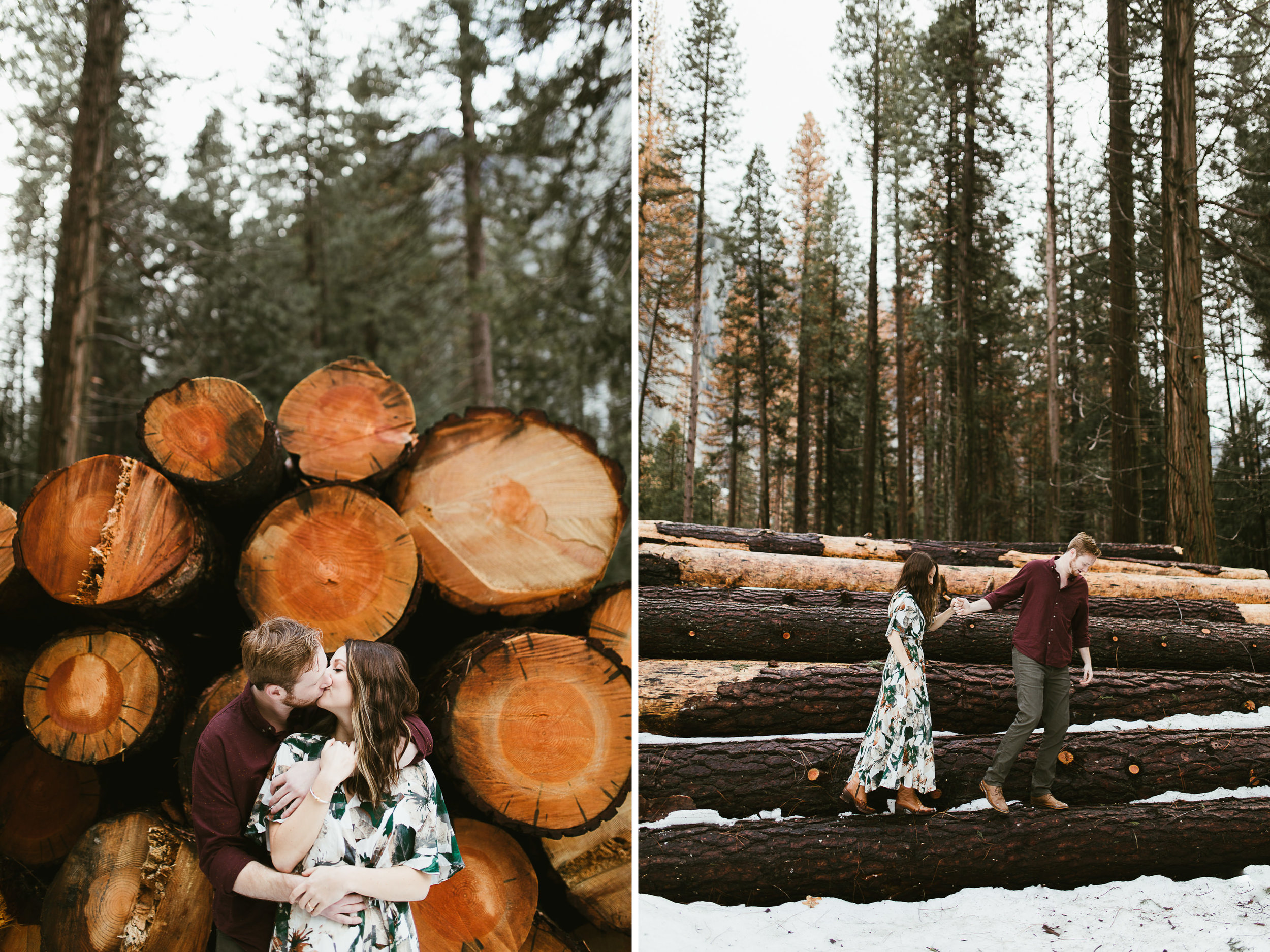 adventure engagement photo session in yosemite national park // california wedding and elopement photographer // www.abbihearne.com