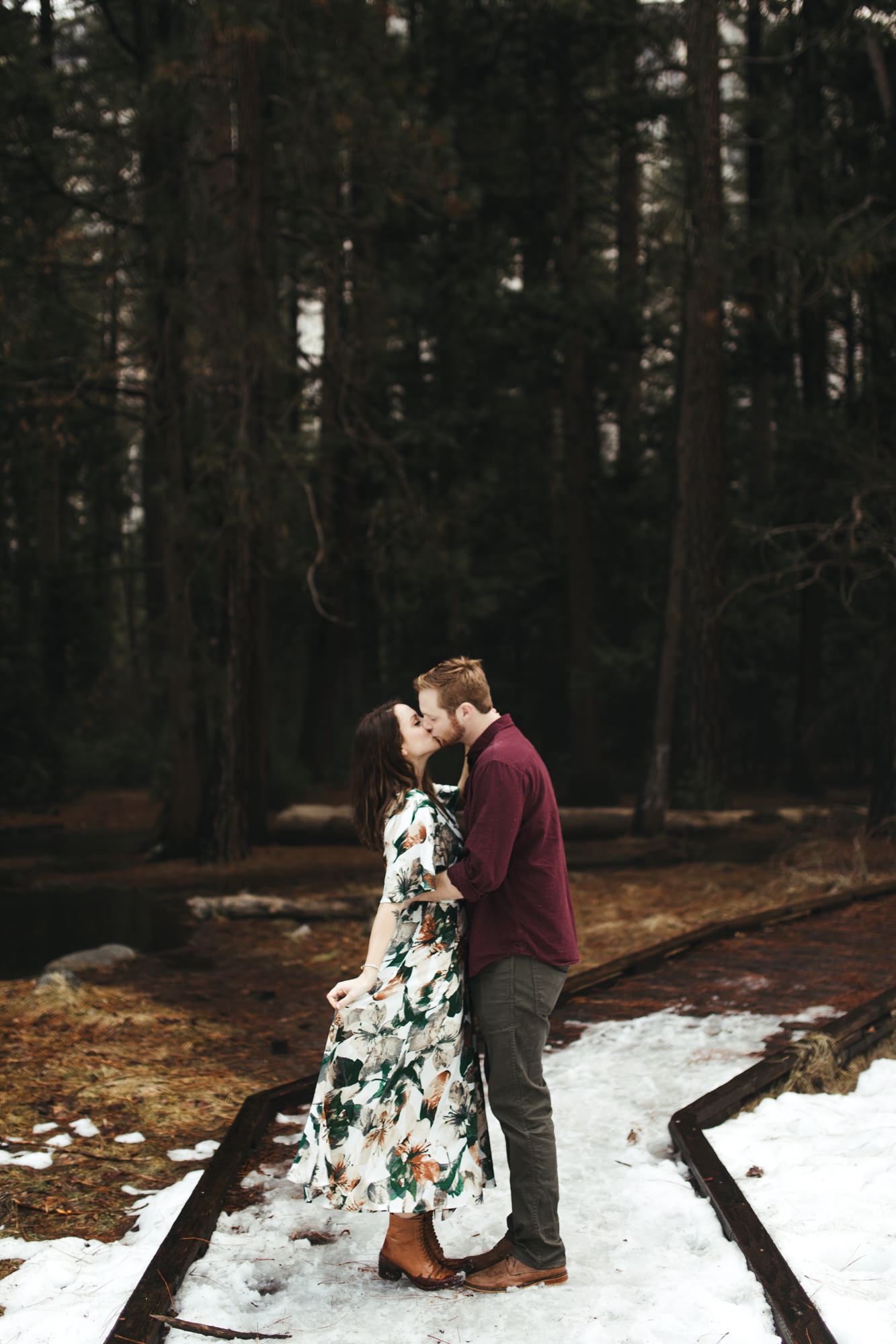 adventure engagement photo session in yosemite national park // california wedding and elopement photographer // www.abbihearne.com