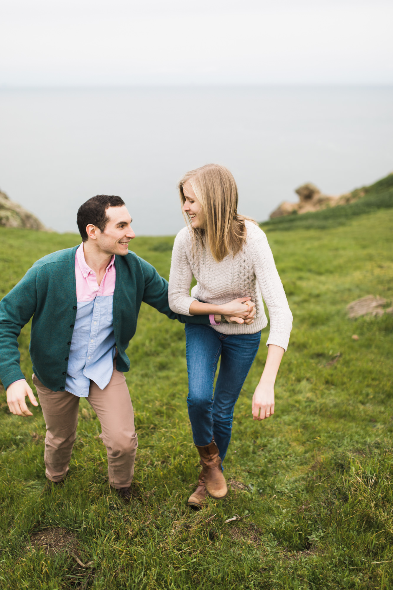 adventurous engagement photo session at point reyes national seashore // california wedding photographer // www.abbihearne.com