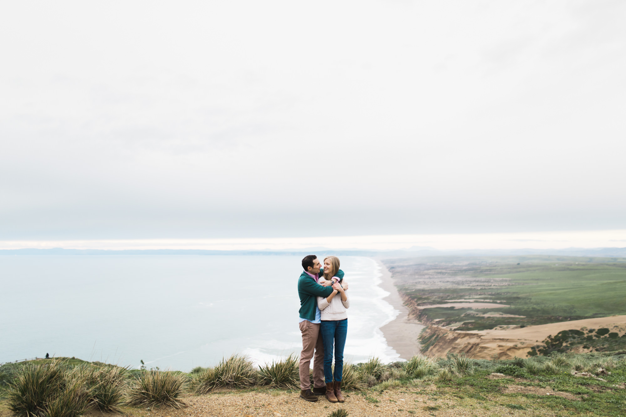 adventurous engagement photo session at point reyes national seashore // california wedding photographer // www.abbihearne.com