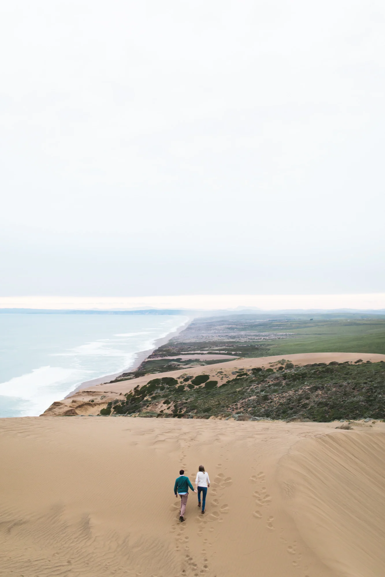 adventurous engagement photo session at point reyes national seashore // california wedding photographer // www.abbihearne.com