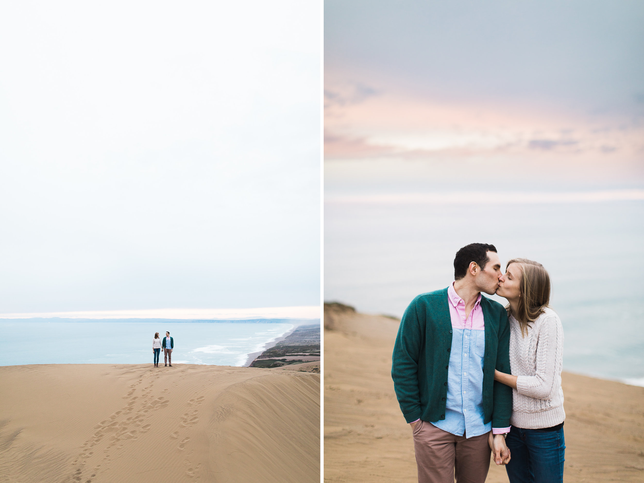 adventurous engagement photo session at point reyes national seashore // california wedding photographer // www.abbihearne.com