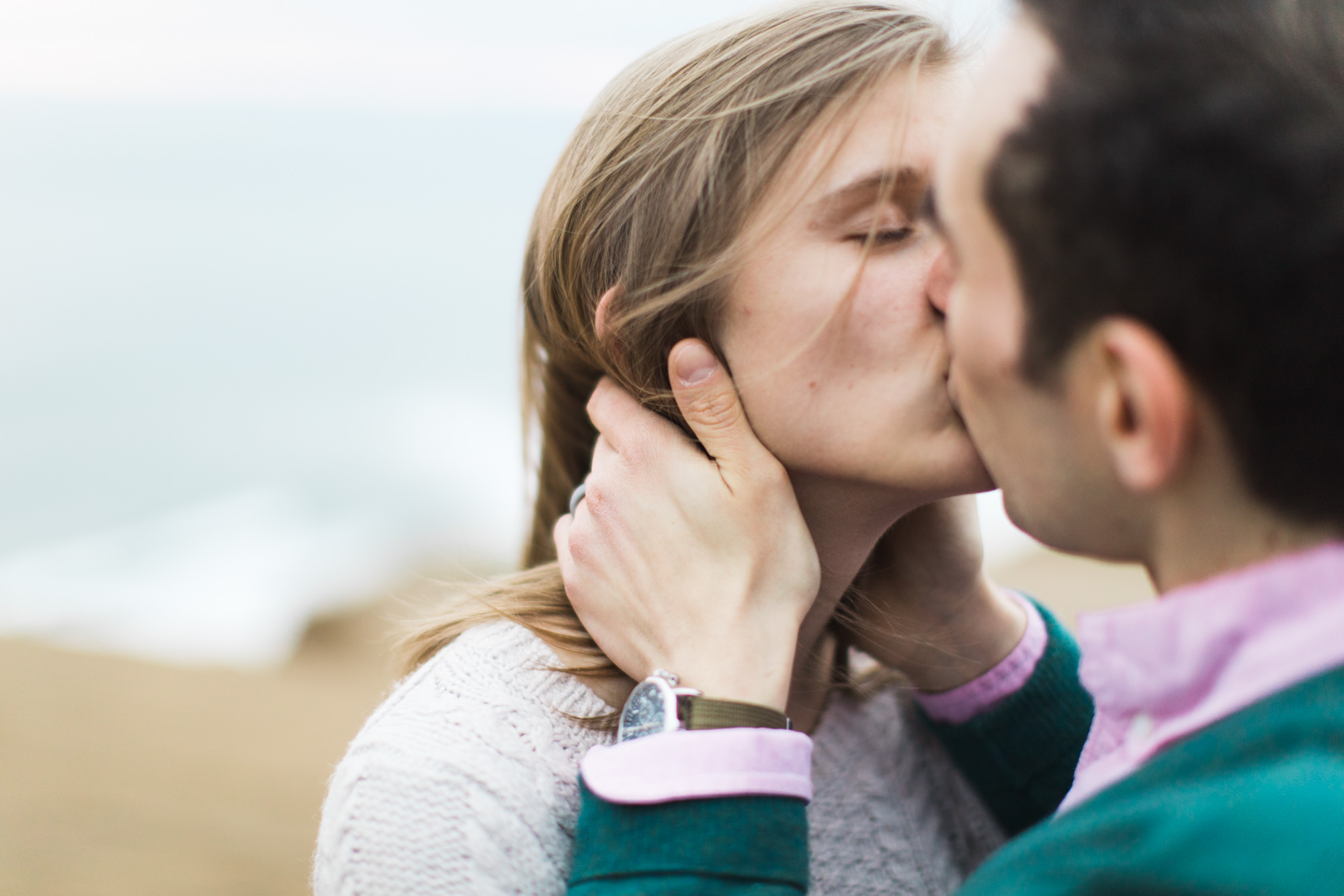 adventurous engagement photo session at point reyes national seashore // california wedding photographer // www.abbihearne.com