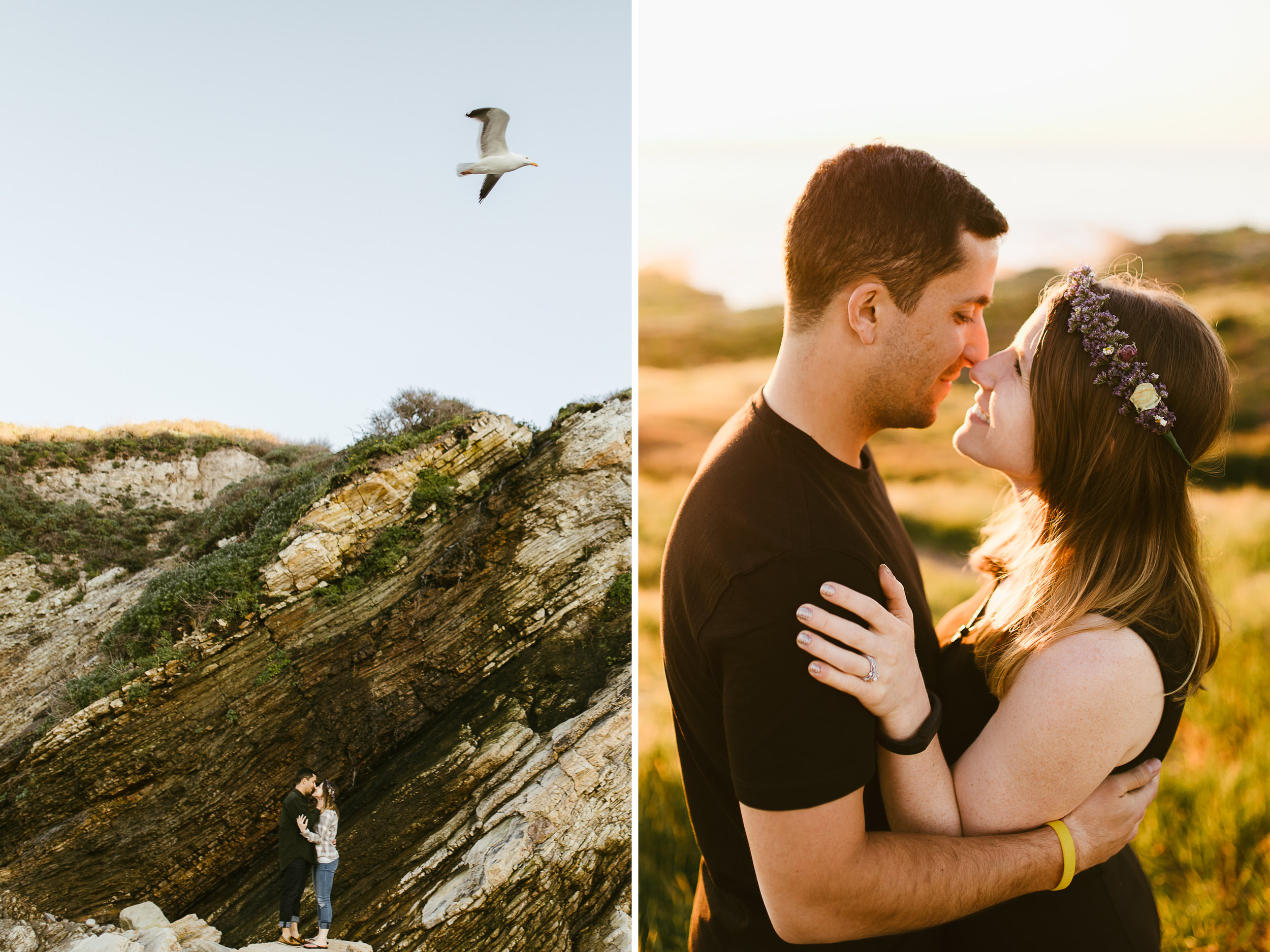 couple session at montana de oro state park // san luis obispo, california // central coast wedding photographers // www.thehearnes.com