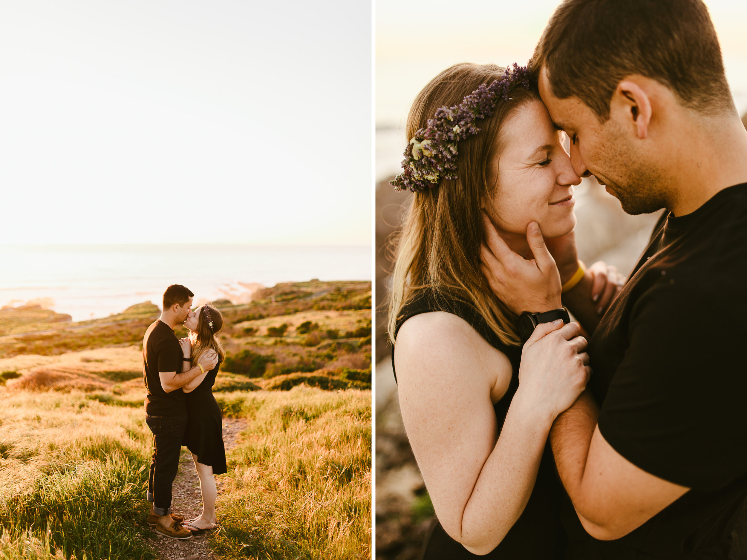 couple session at montana de oro state park // san luis obispo, california // central coast wedding photographers // www.thehearnes.com