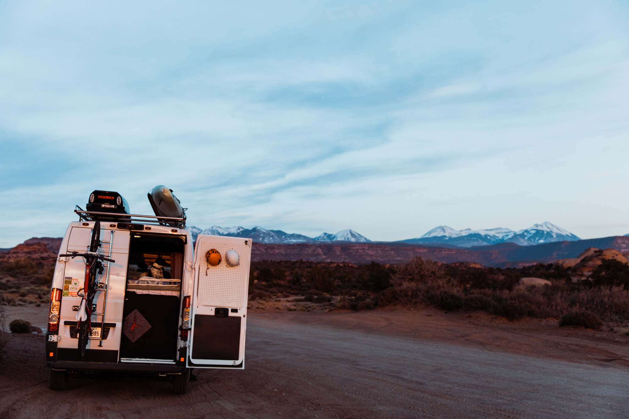 van life in moab, utah // our promaster van build // pendleton styled camper