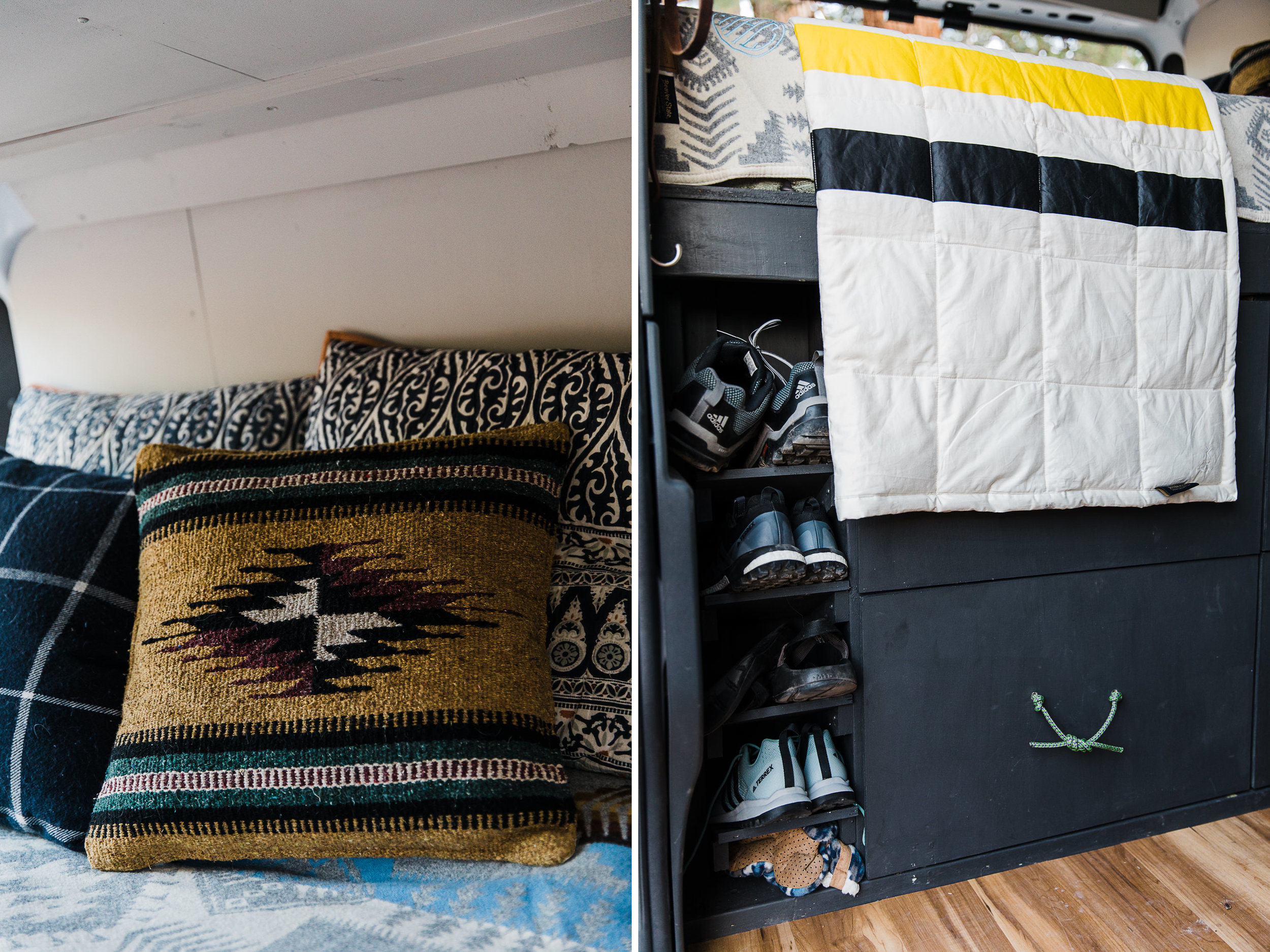 van life in moab, utah // our promaster van build // pendleton styled camper