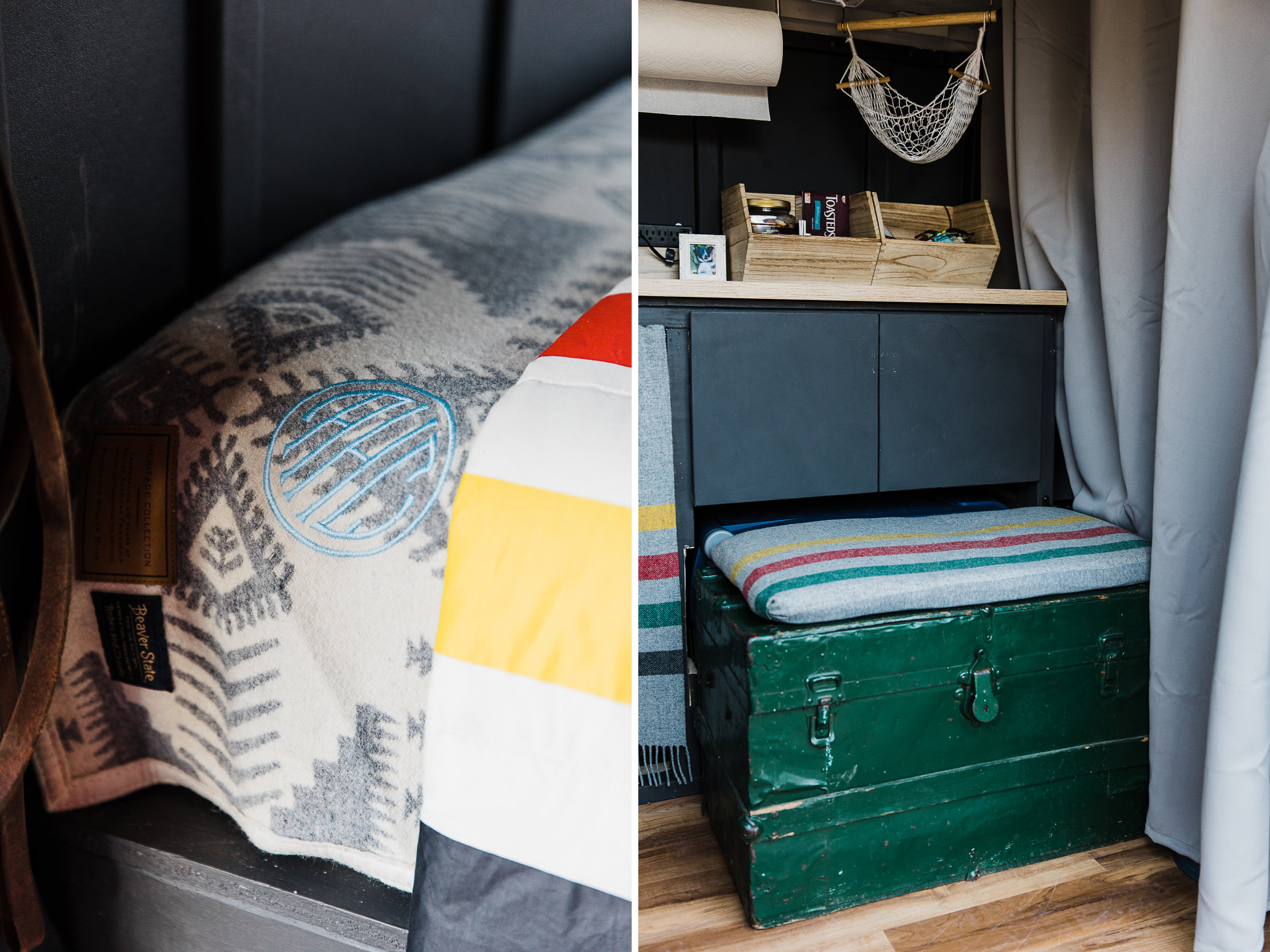 van life in moab, utah // our promaster van build // pendleton styled camper