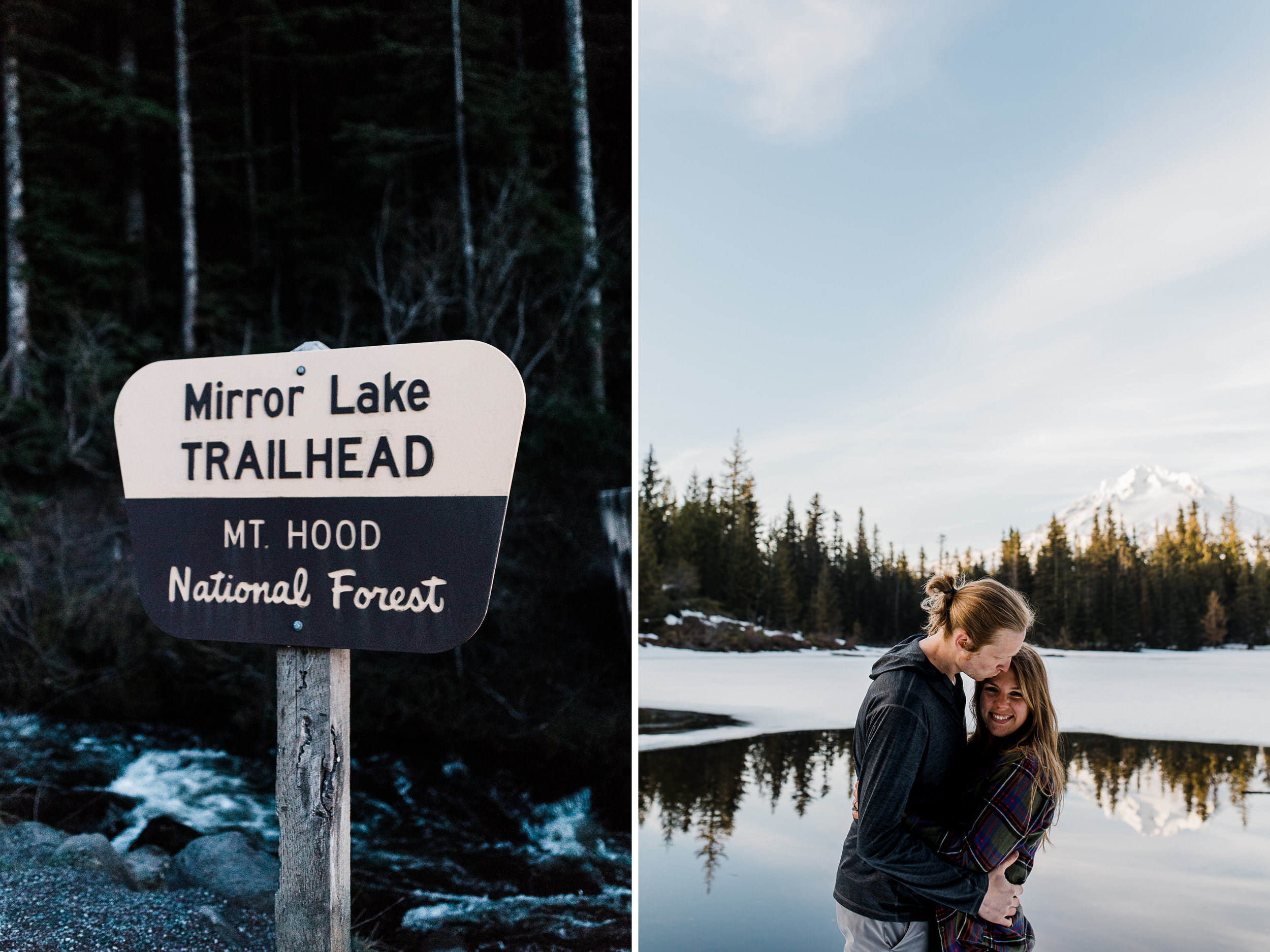 Lindsay + Heath | Mt. Hood National Forest Engagement Session | Portland, Oregon Adventure Wedding Photographer | Snowy Adventure in the Mountains | www.thehearnes.com