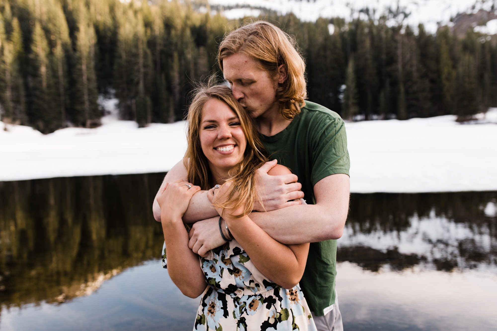 Lindsay + Heath | Mt. Hood National Forest Engagement Session | Portland, Oregon Adventure Wedding Photographer | Snowy Adventure in the Mountains | www.thehearnes.com